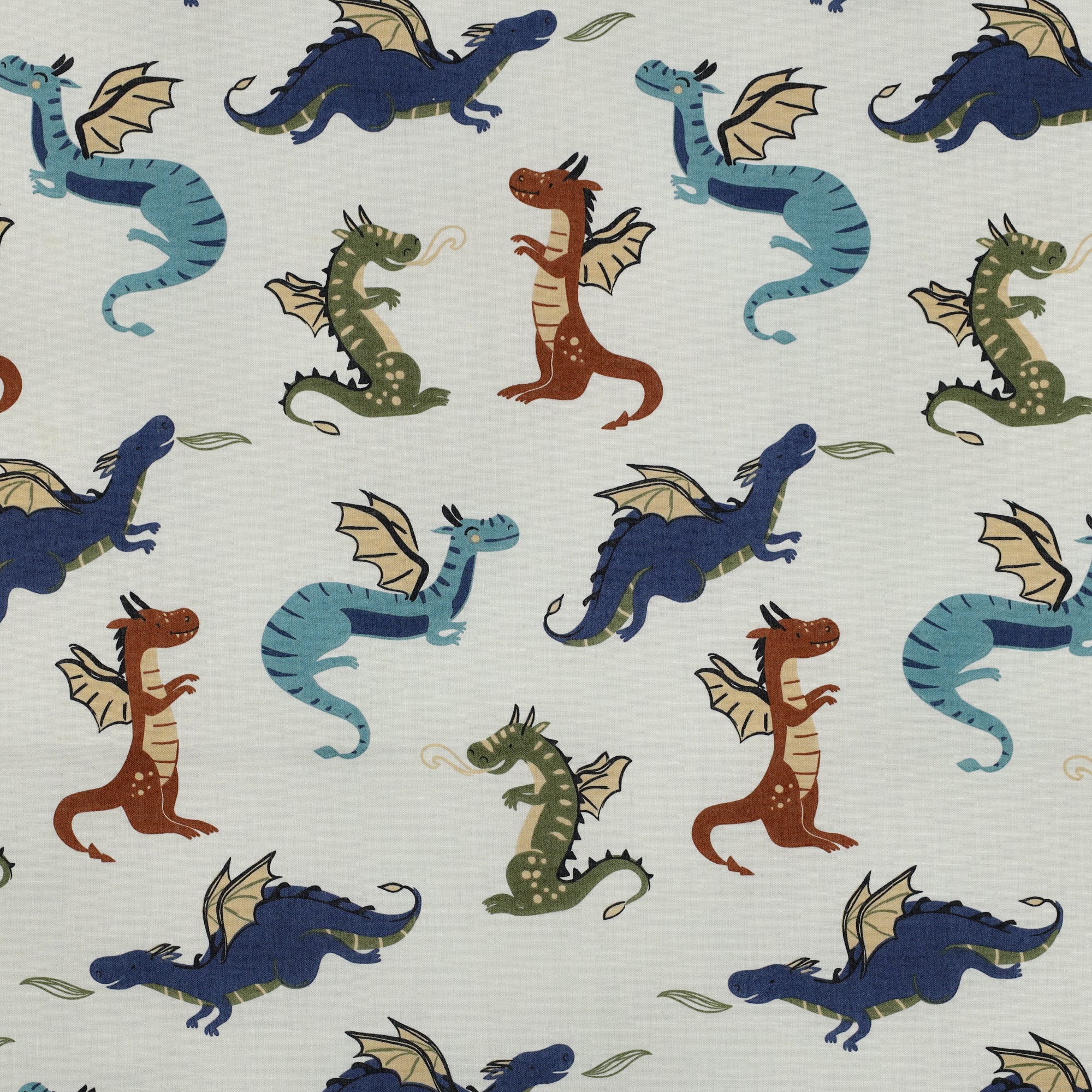 Baumwollstoff "Drachen"