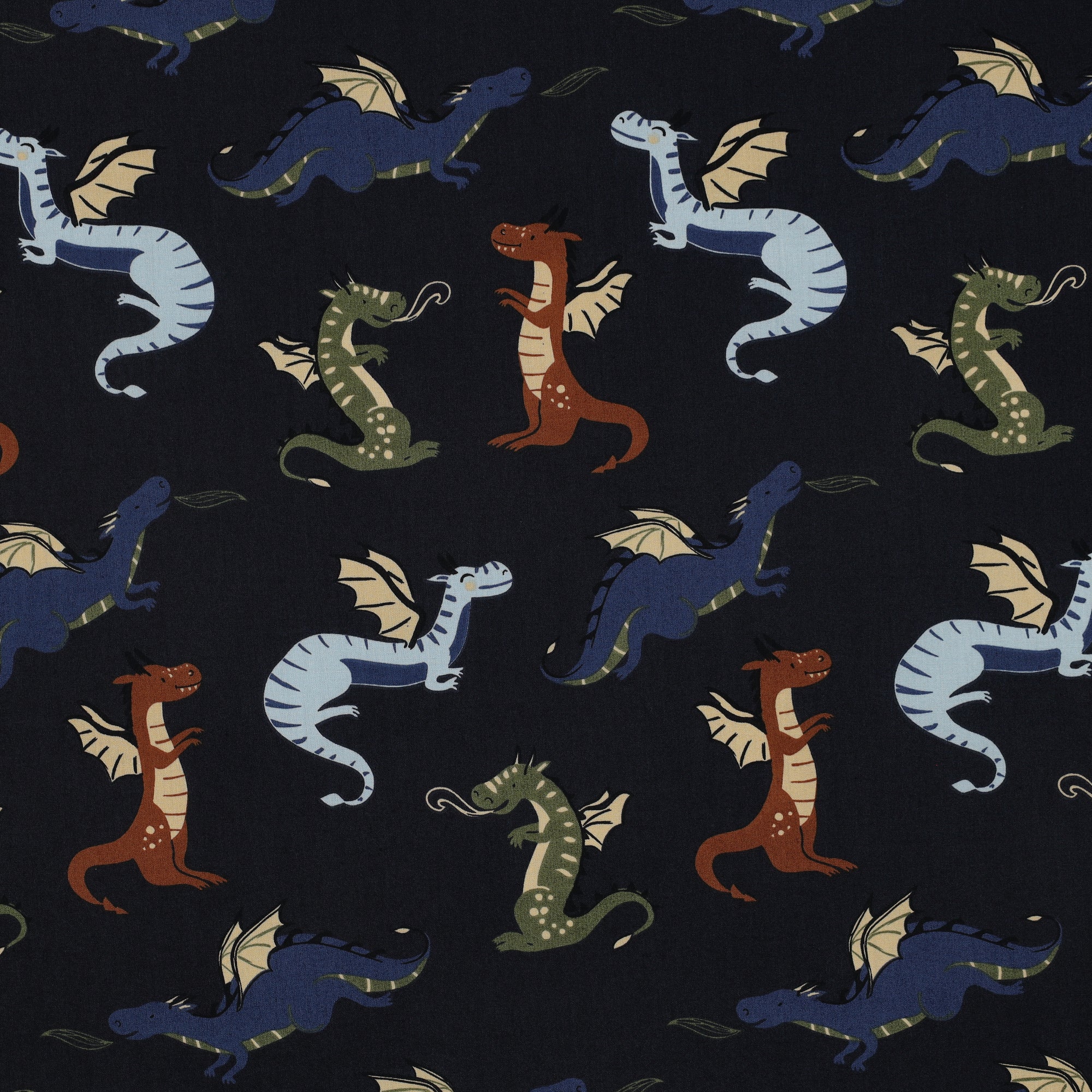 Baumwollstoff "Drachen"