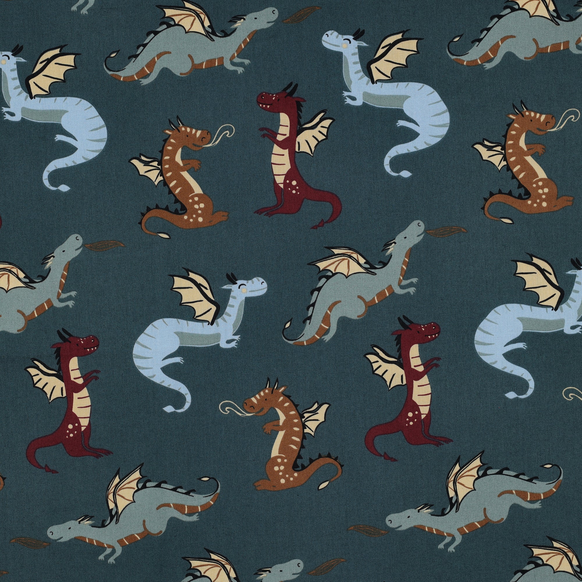 Baumwollstoff "Drachen"