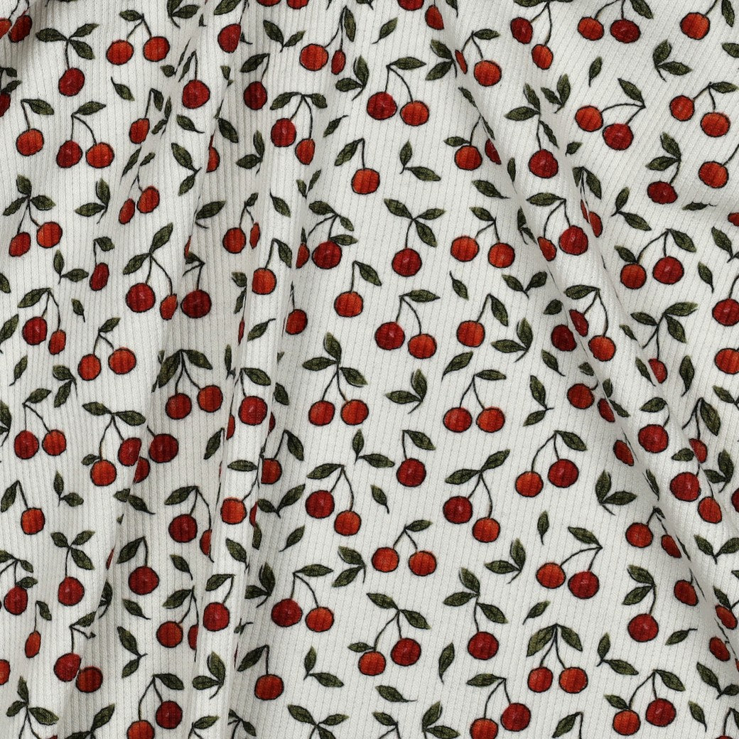 Rippen Jersey "Kirschen"