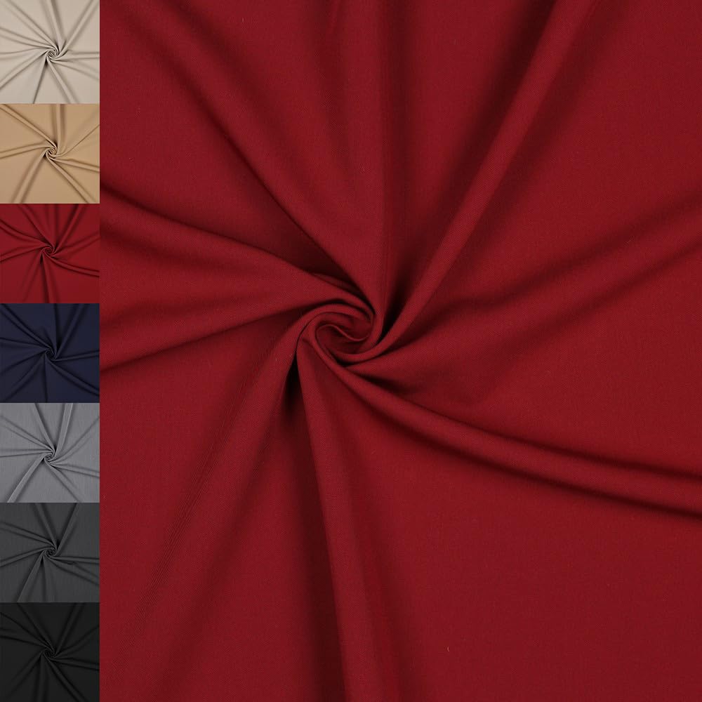 MAGAM-Stoffe Gabardine Modestoff Anzugstoff Hosen Kleider Mänteln Meterware ab 50cm (06. Dunkelgrau meliert)