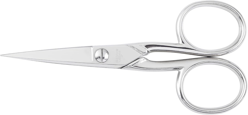 MAGAM-Stoffe Karl Weberschere starken Blättern 4 Zoll Handarbeit in Meisterqualität aus Solingen Germany (Gerade/Rund)