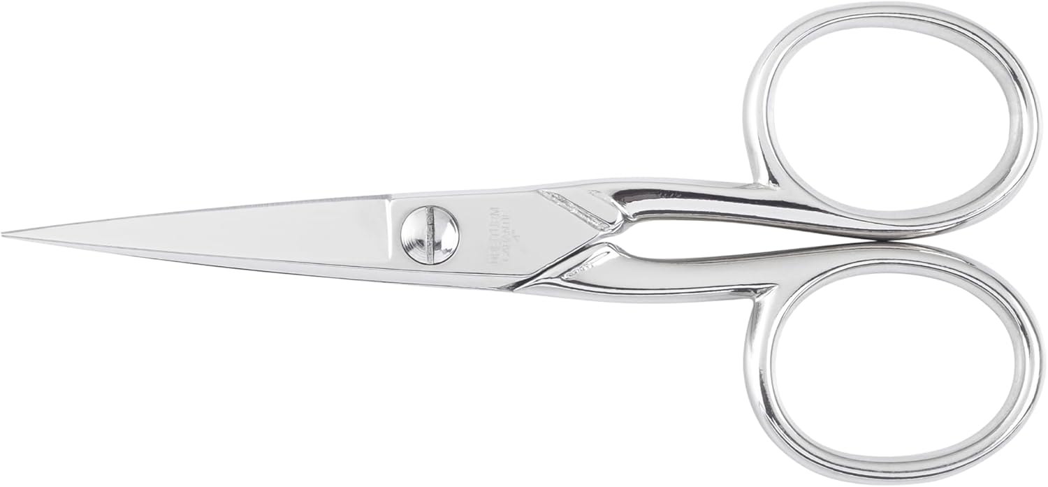 MAGAM-Stoffe Karl Weberschere starken Blättern 4 Zoll Handarbeit in Meisterqualität aus Solingen Germany (Gerade/Rund)