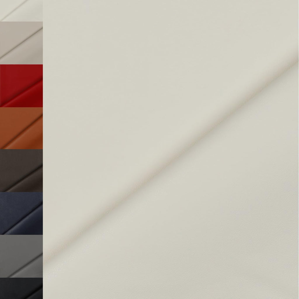 MAGAM-Stoffe Anton Kunstleder Polsterstoff Kleidung Taschen Meterware ab 50cm (Natur)