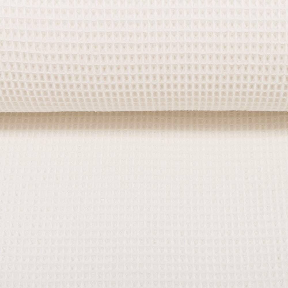 MAGAM-Stoffe Ella Waffel Stoff 100% Baumwollstoff Oeko-Tex Meterware 50cm (16. Aubergine)