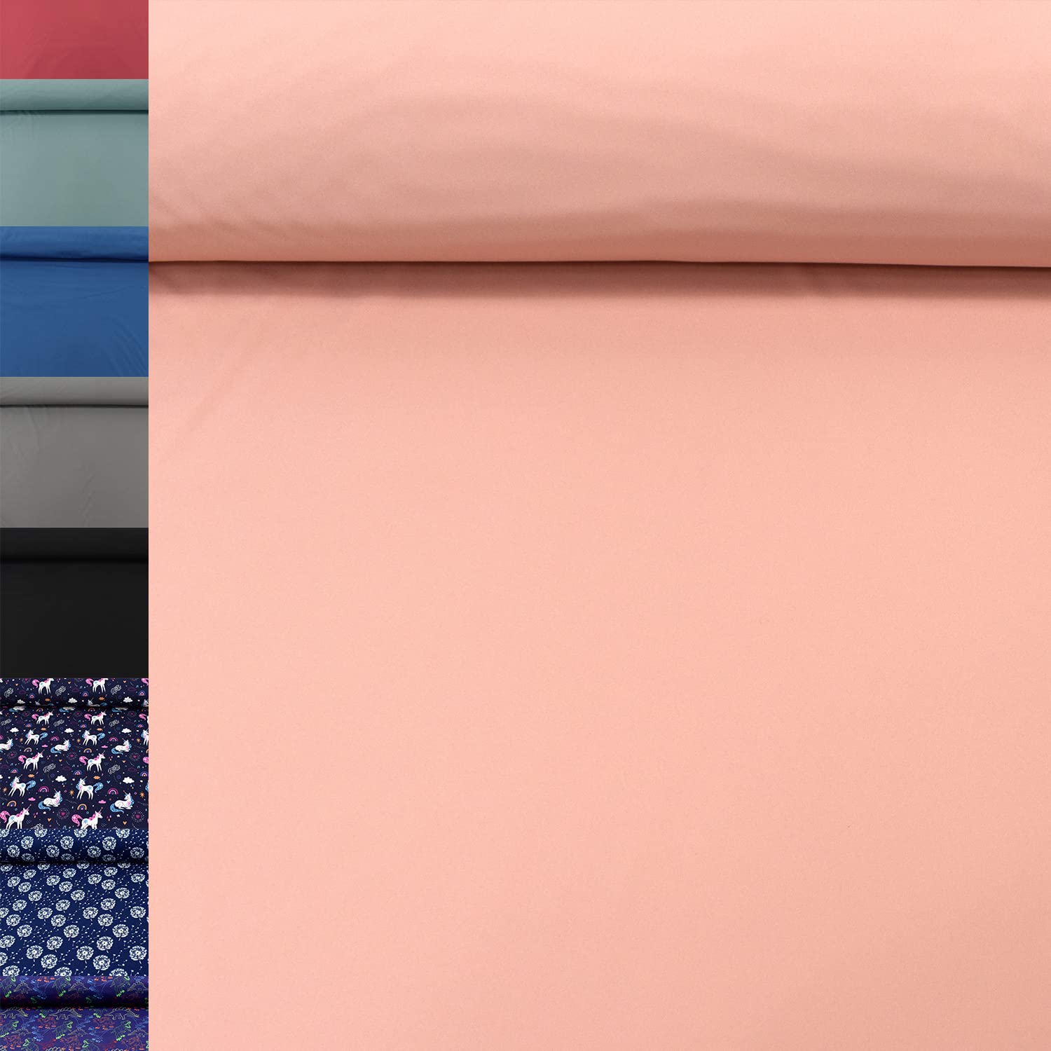 MAGAM-Stoffe Jori Softshell Stoff Kleidung Kinder Oeko-Tex Meterware 50cm (07. Rot)