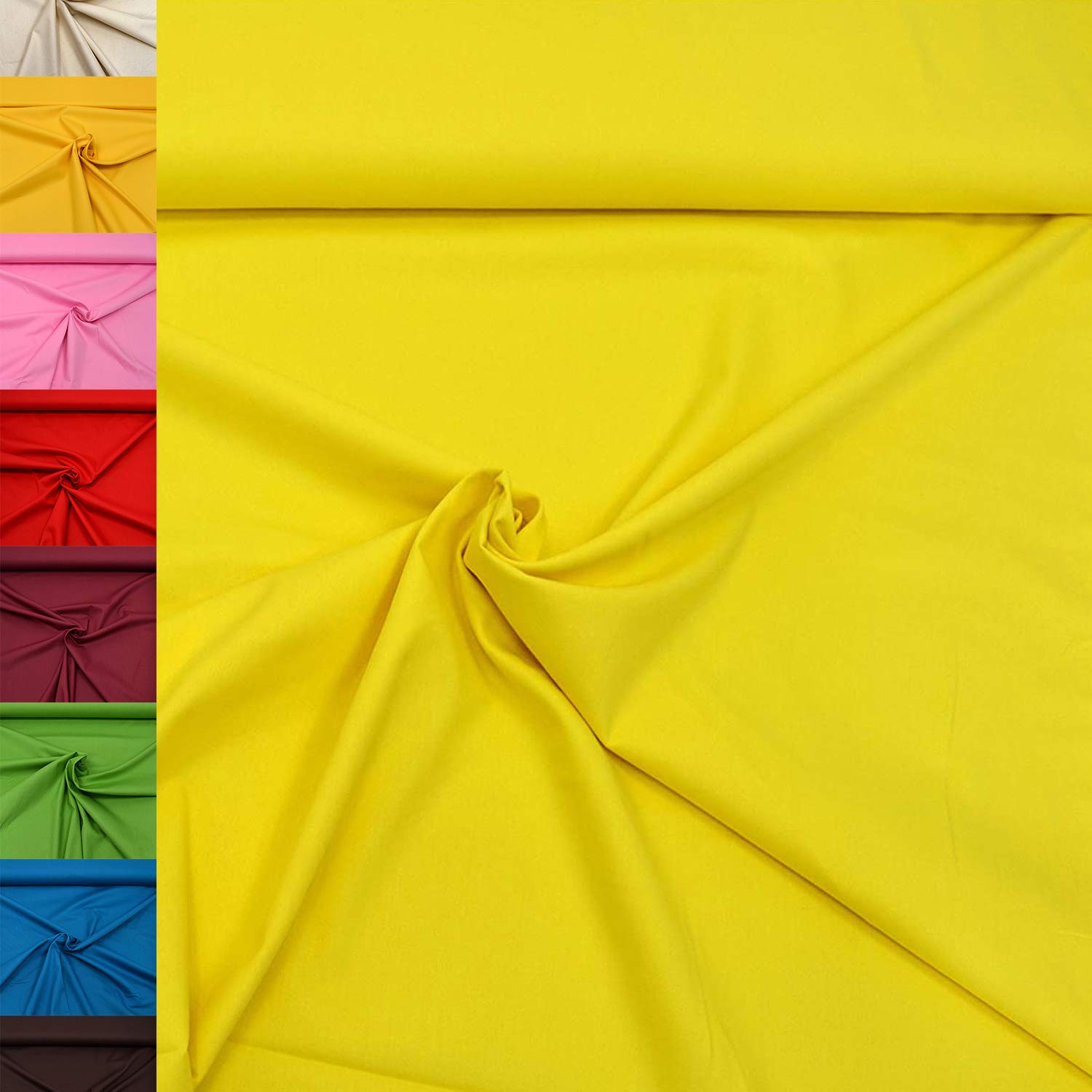 MAGAM-Stoffe Sophie Baumwollstoff Uni 100% Baumwolle Oeko-Tex Meterware 50cm (11. Rosenholz)