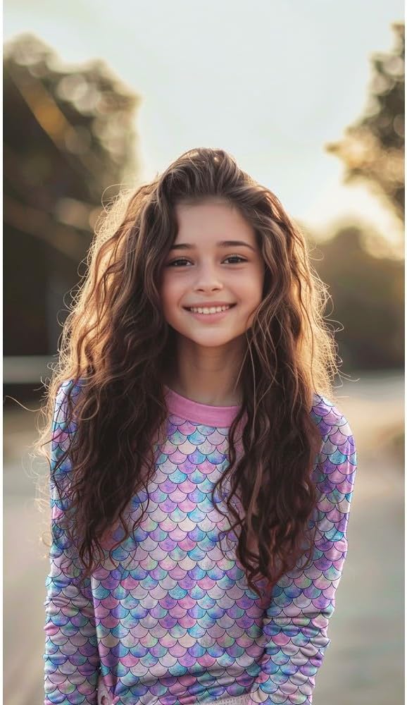 MAGAM-Stoffe Jersey Stoff Meerjungfrau Schuppen Fischschuppen Kinder OEKO-TEX Meterware ab 50cm (Türkis-rosa)