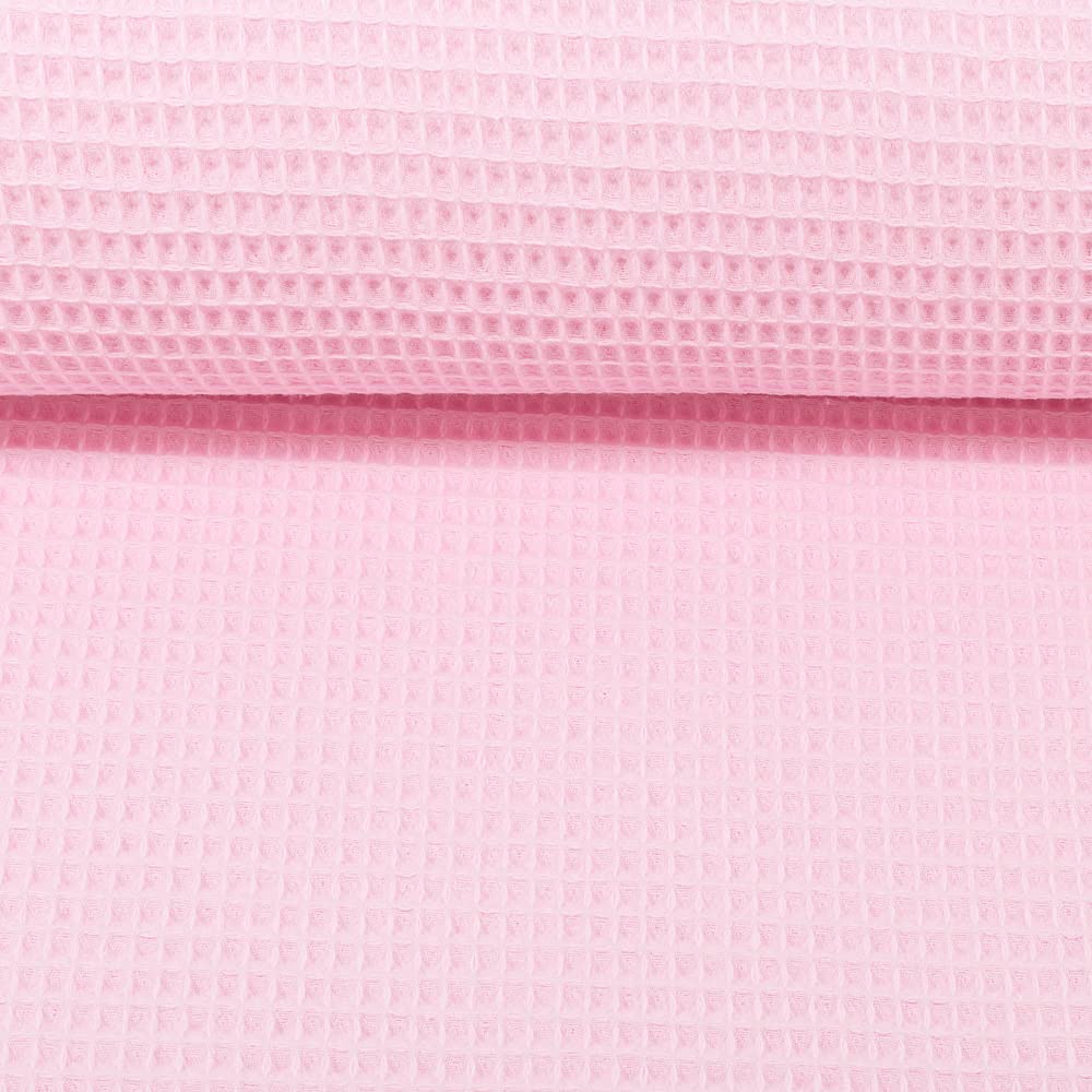 MAGAM-Stoffe Ella Waffel Stoff 100% Baumwollstoff Oeko-Tex Meterware 50cm (16. Aubergine)