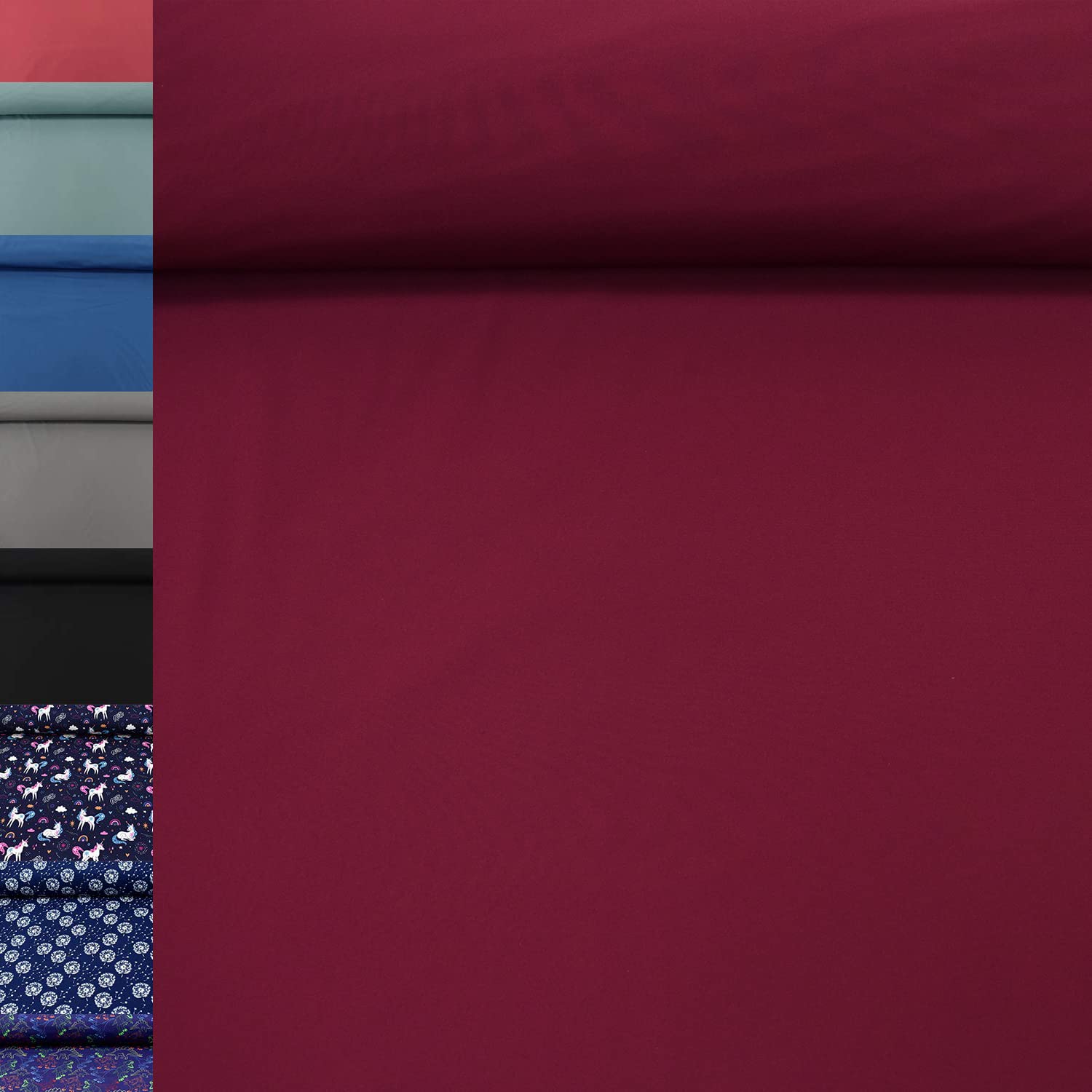 MAGAM-Stoffe Jori Softshell Stoff Kleidung Kinder Oeko-Tex Meterware 50cm (07. Rot)