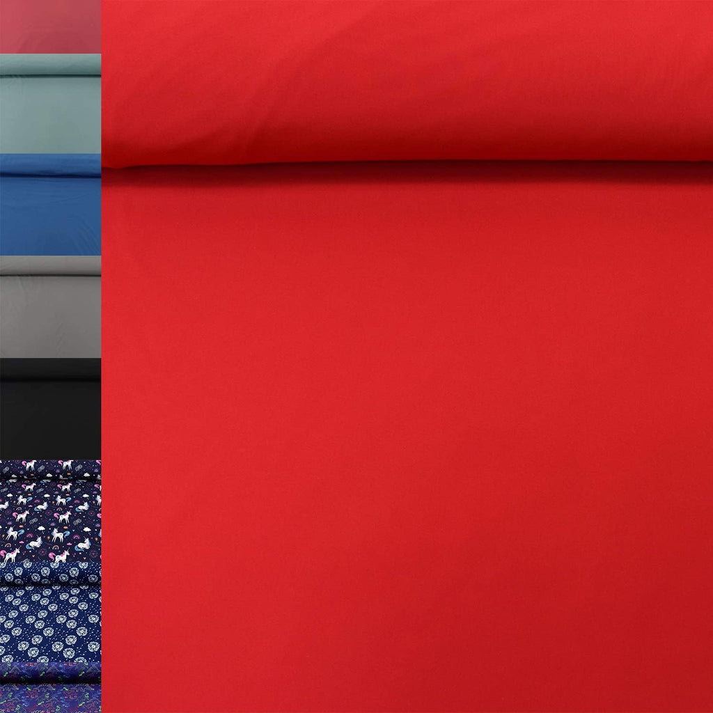 MAGAM-Stoffe Jori Softshell Stoff Kleidung Kinder Oeko-Tex Meterware 50cm (07. Rot)