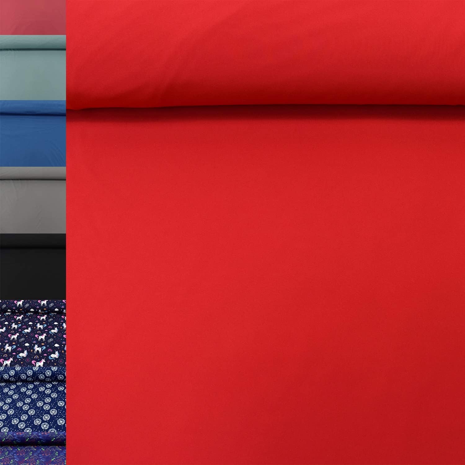 MAGAM-Stoffe Jori Softshell Stoff Kleidung Kinder Oeko-Tex Meterware 50cm (07. Rot)