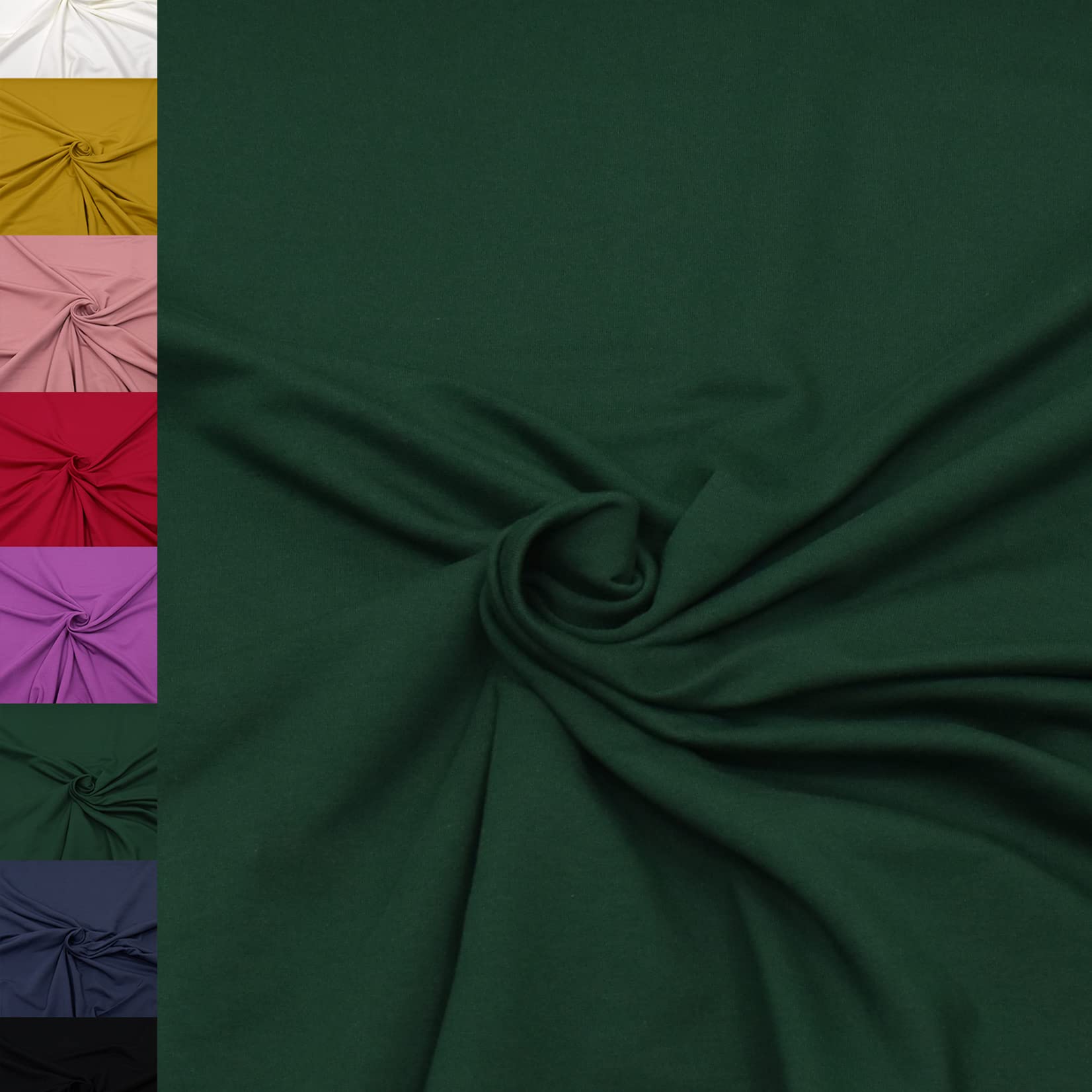 MAGAM-Stoffe Finn Jersey Stoff uni Oeko-Tex Meterware 50cm (29. Dunkelgrau)