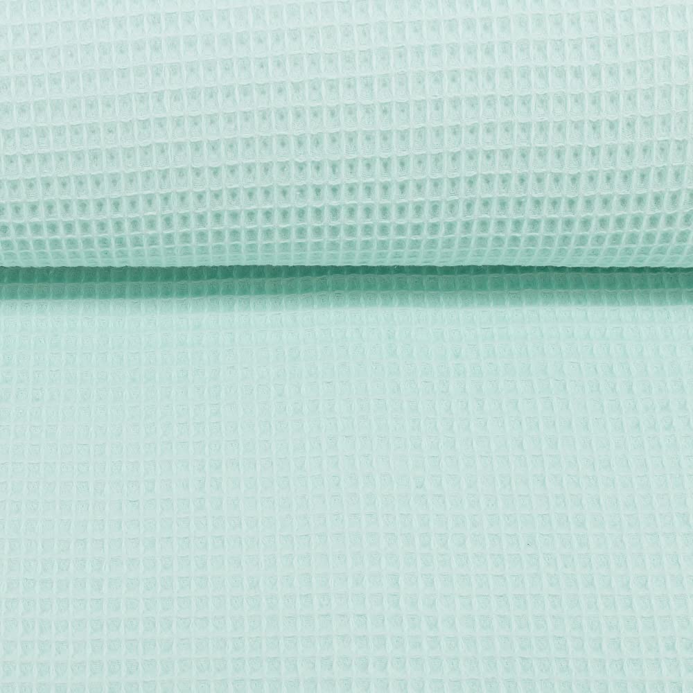 MAGAM-Stoffe Ella Waffel Stoff 100% Baumwollstoff Oeko-Tex Meterware 50cm (16. Aubergine)