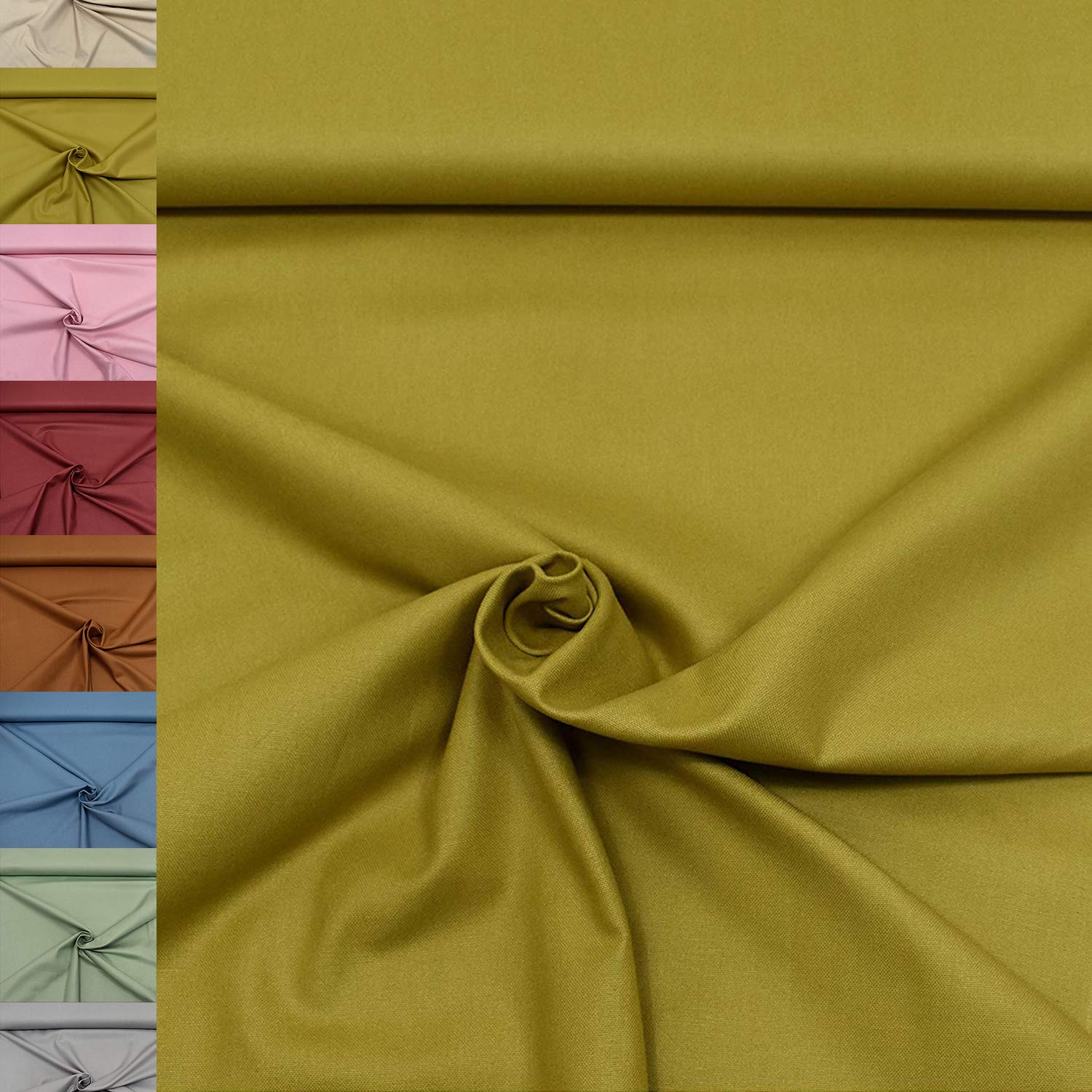 MAGAM-Stoffe Dylan weicher Canvas Baumwollstoff Kleidung Polsterstoff Meterware 50cm (12. Dunkelblau)