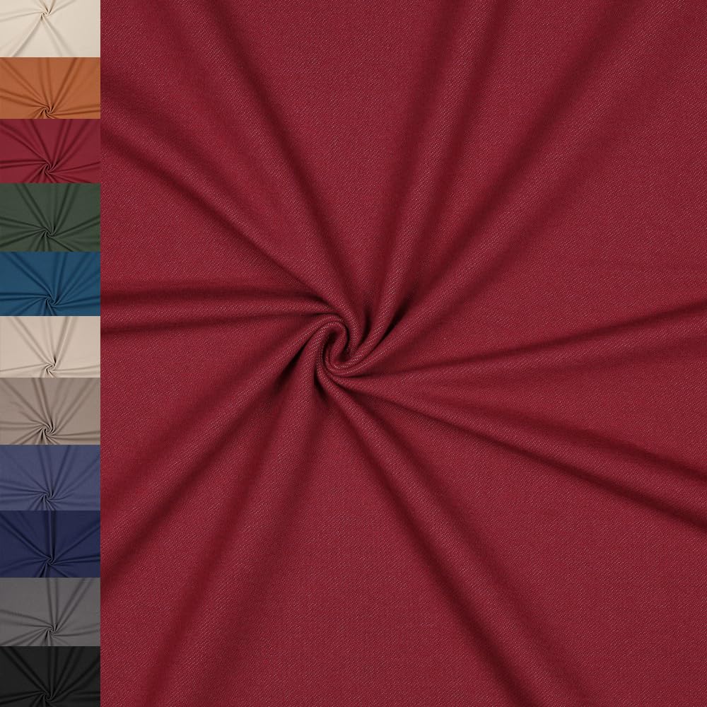 MAGAM-Stoffe Jonas Stretchjeans uni Denim Jeansstoff OEKO-TEX Meterware 50cm (01. Natur weiß)