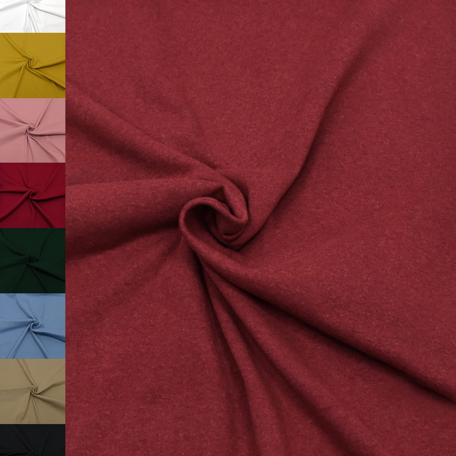 MAGAM-Stoffe Noah Bündchenstoff Feinstrick uni Oeko-Tex Meterware 50cm (18. Aqua türkis)