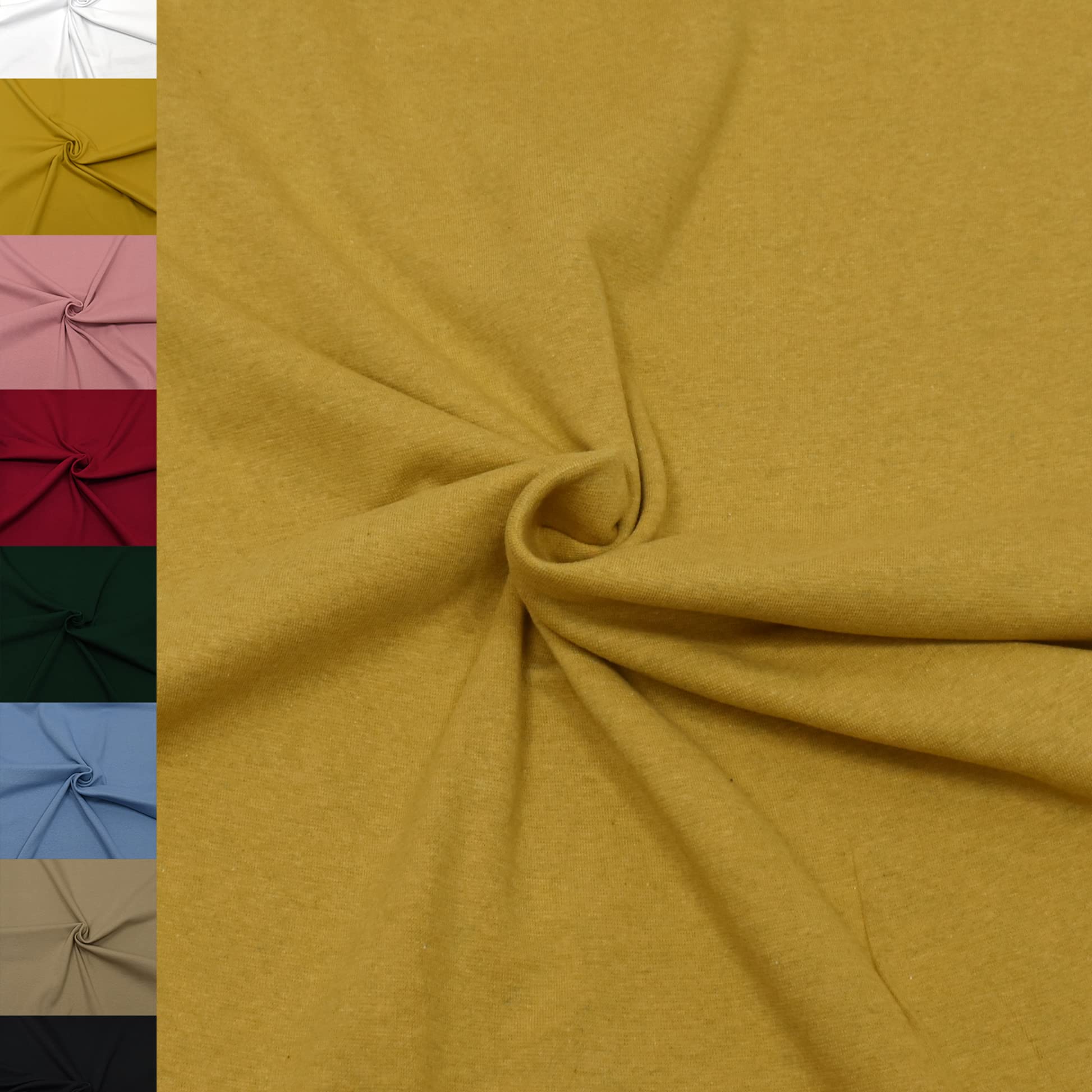 MAGAM-Stoffe Noah Bündchenstoff Feinstrick uni Oeko-Tex Meterware 50cm (18. Aqua türkis)