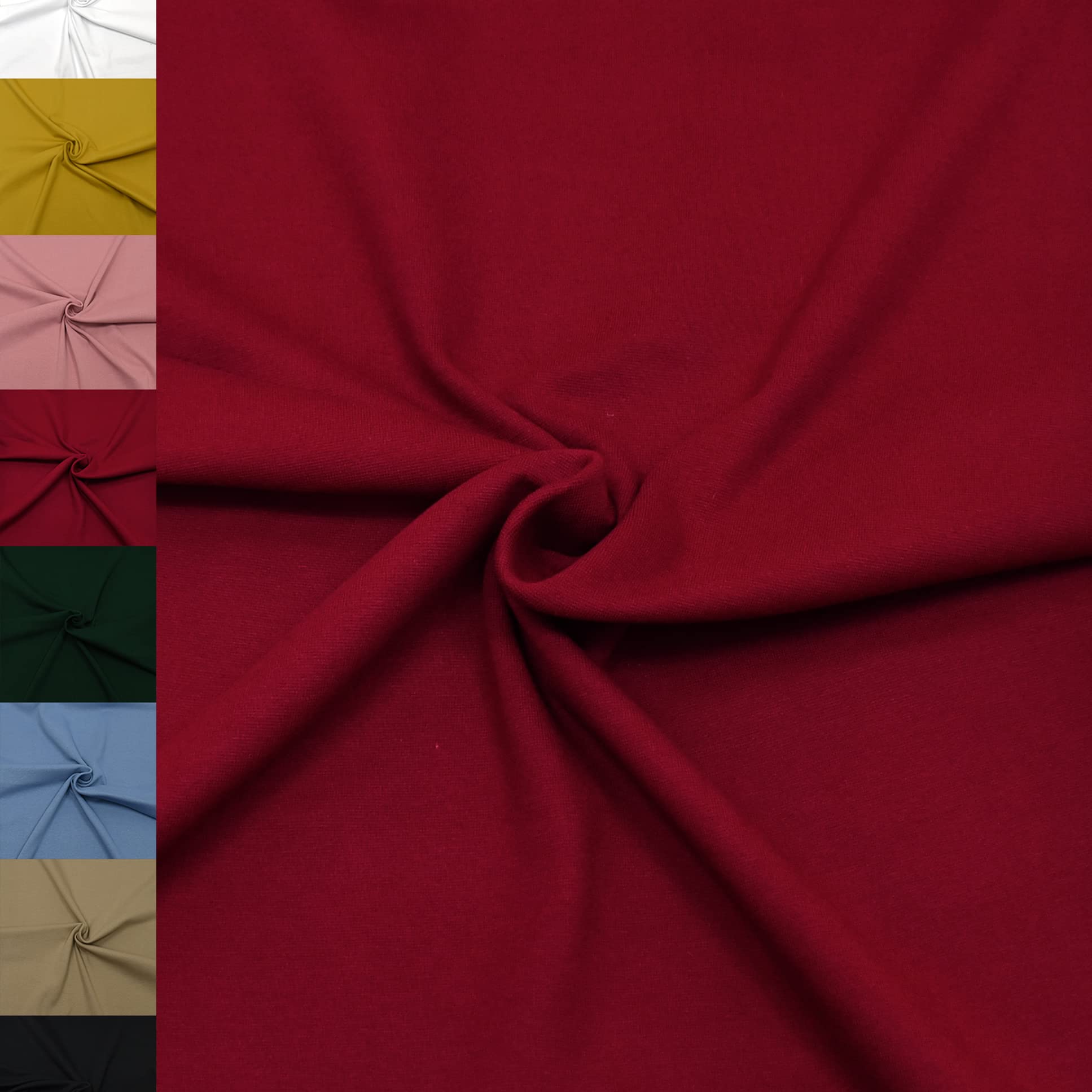 MAGAM-Stoffe Noah Bündchenstoff Feinstrick uni Oeko-Tex Meterware 50cm (18. Aqua türkis)