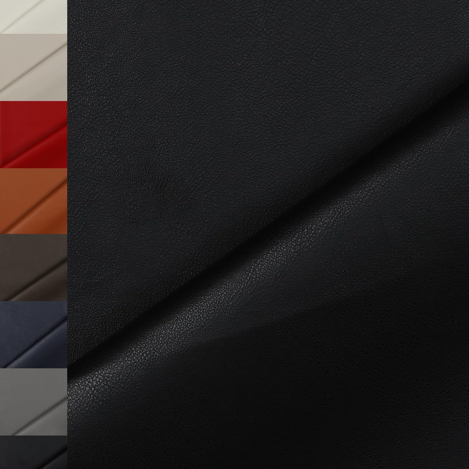 MAGAM-Stoffe Anton Kunstleder Polsterstoff Kleidung Taschen Meterware ab 50cm (Natur)