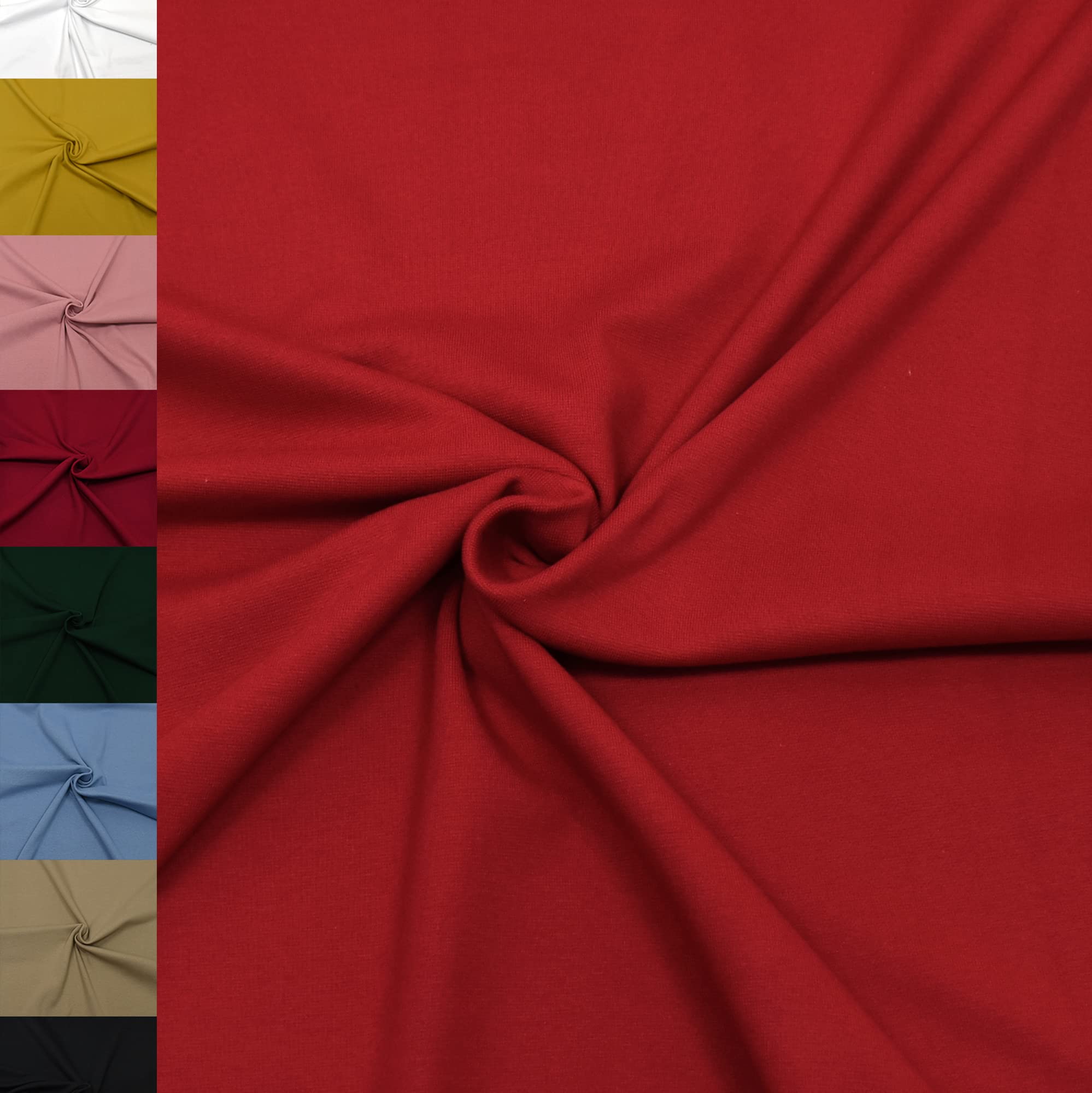 MAGAM-Stoffe Noah Bündchenstoff Feinstrick uni Oeko-Tex Meterware 50cm (18. Aqua türkis)