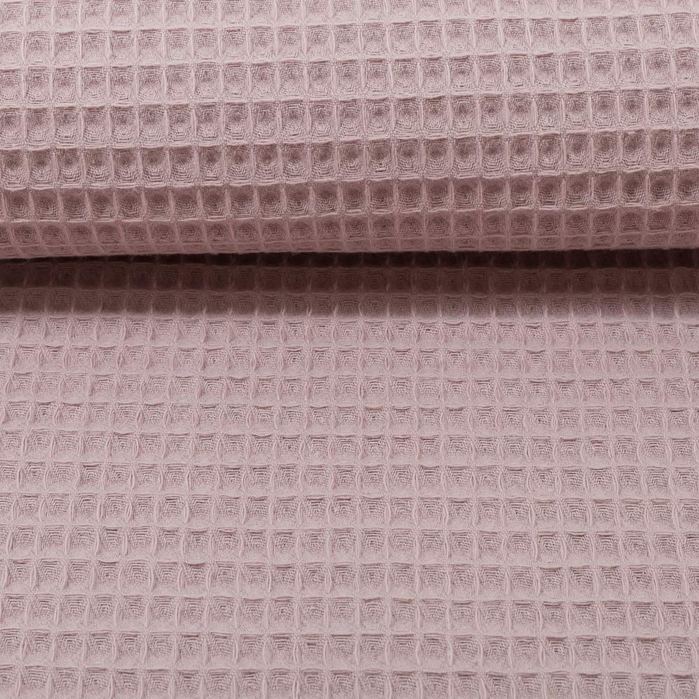 MAGAM-Stoffe Ella Waffel Stoff 100% Baumwollstoff Oeko-Tex Meterware 50cm (16. Aubergine)
