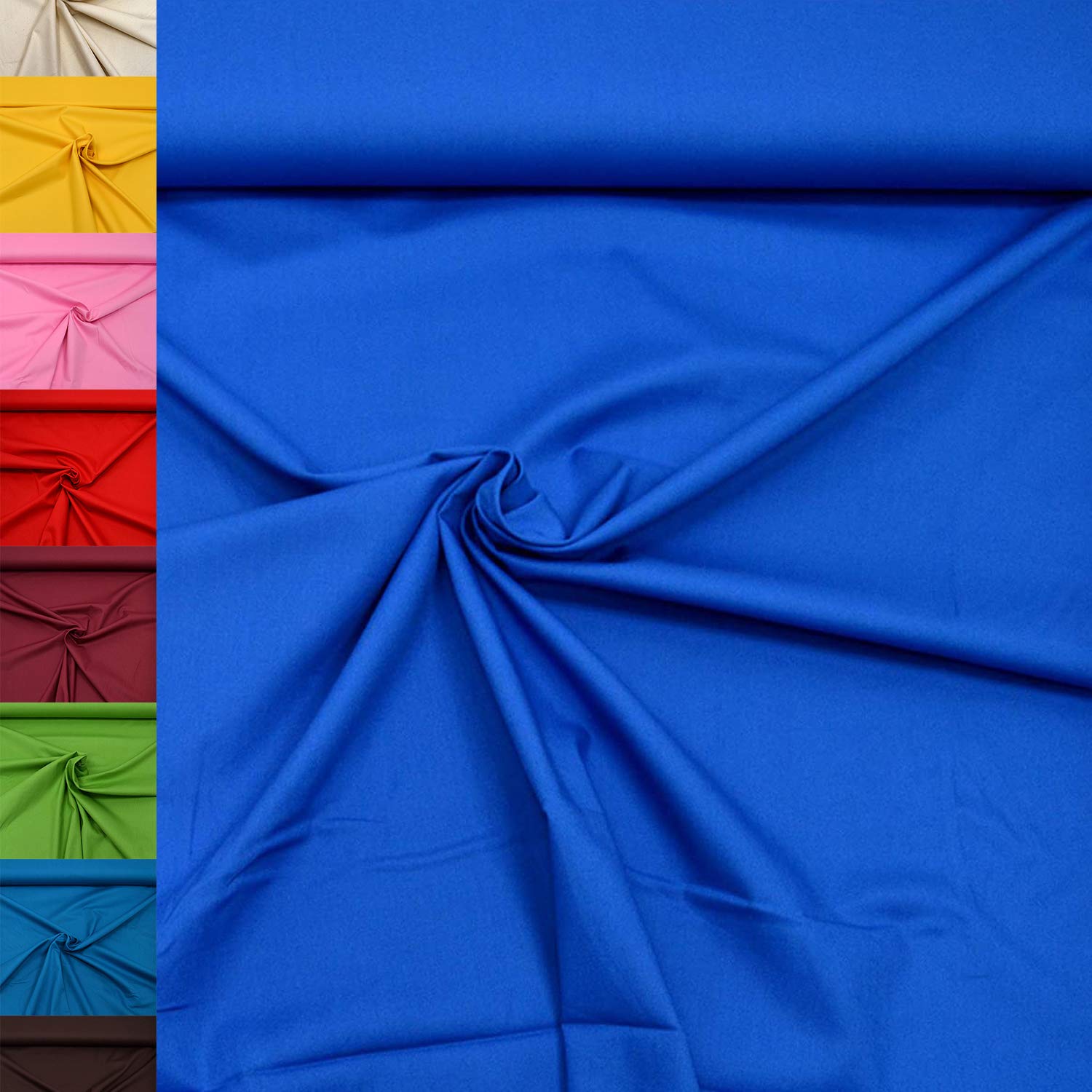 MAGAM-Stoffe Sophie Baumwollstoff Uni 100% Baumwolle Oeko-Tex Meterware 50cm (11. Rosenholz)