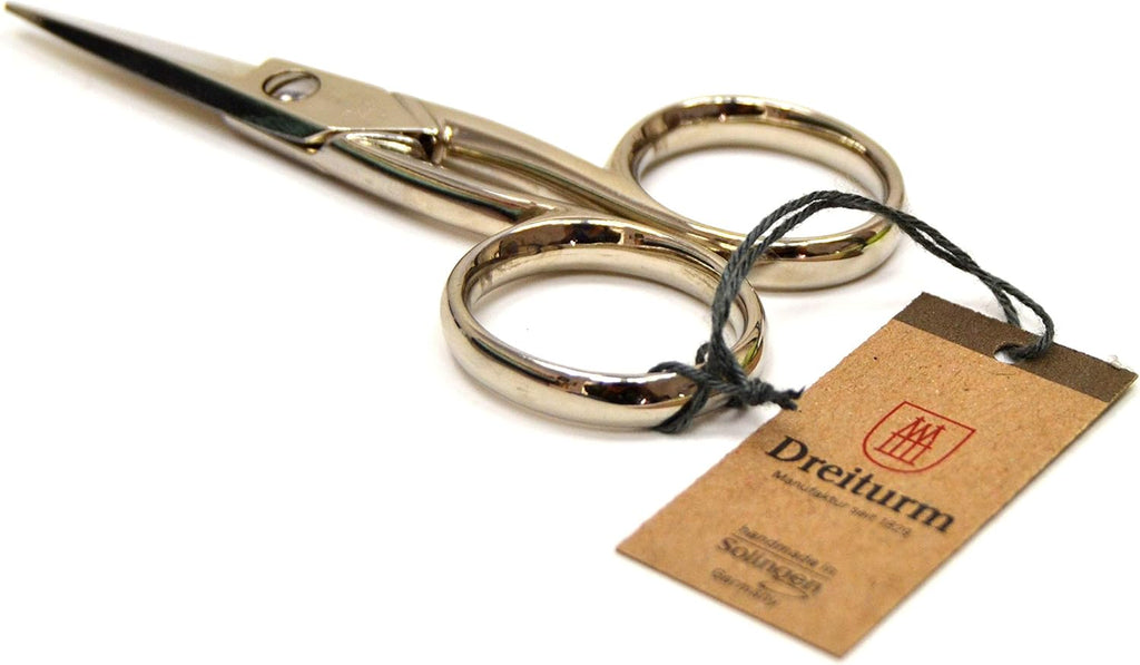 MAGAM-Stoffe Karl Weberschere starken Blättern 4 Zoll Handarbeit in Meisterqualität aus Solingen Germany (Gerade/Rund)