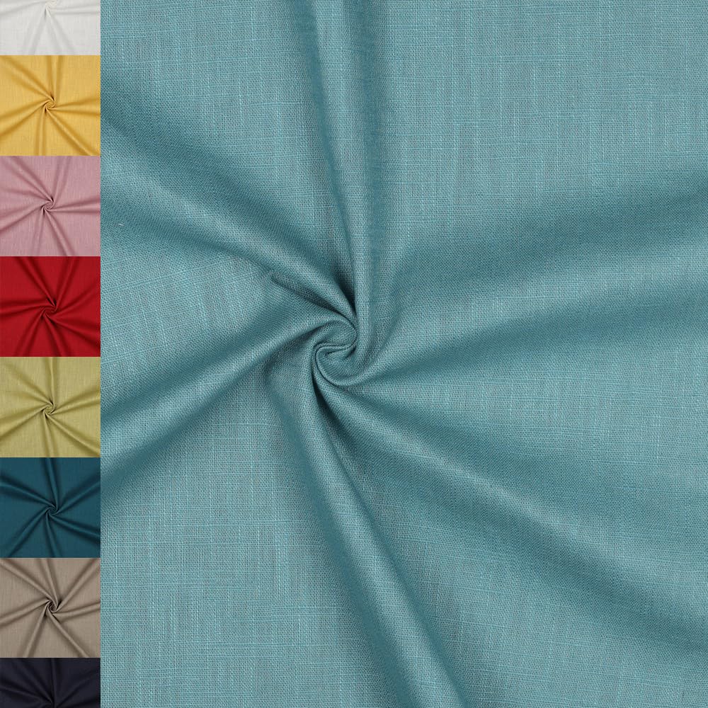 MAGAM-Stoffe Julia 100% Leinen Stoff uni Oeko-Tex Meterware 50cm (14. Helles beige)