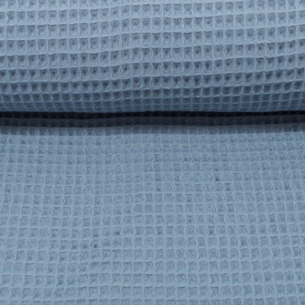 MAGAM-Stoffe Ella Waffel Stoff 100% Baumwollstoff Oeko-Tex Meterware 50cm (16. Aubergine)