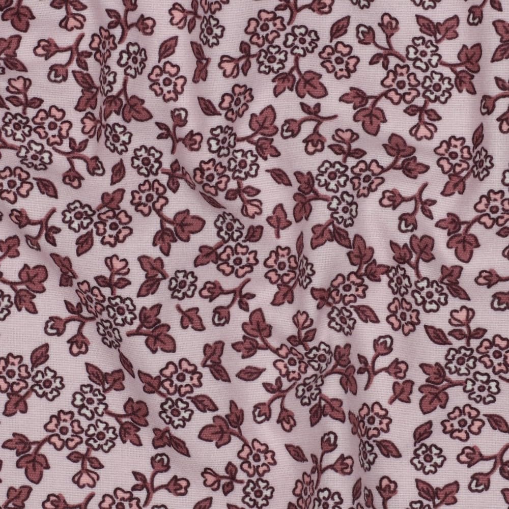 MAGAM-Stoffe Aberdeen Mode Stoff Denim Jeans Flanell Meterware 50cm (Dino weiß)