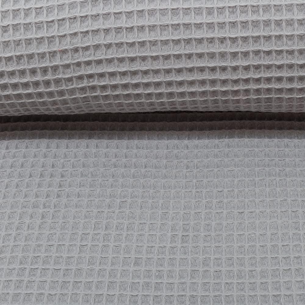 MAGAM-Stoffe Ella Waffel Stoff 100% Baumwollstoff Oeko-Tex Meterware 50cm (16. Aubergine)