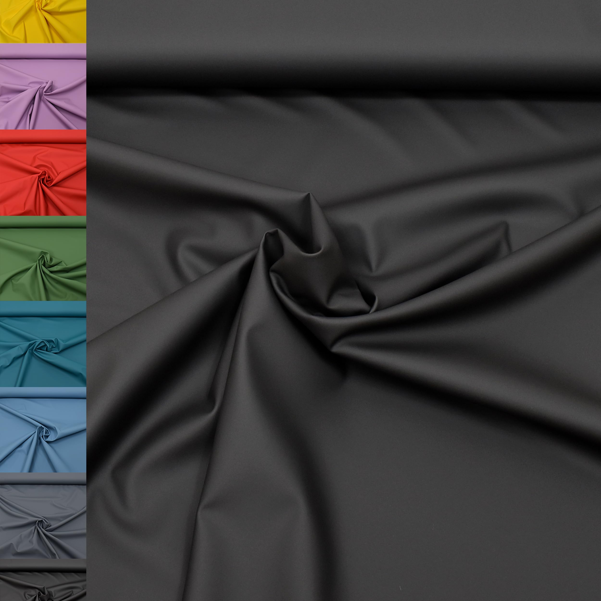 MAGAM-Stoffe Heike Regen Regenbekleidung-Stoff uni Meterware 50cm (03. Fuchsia pink)