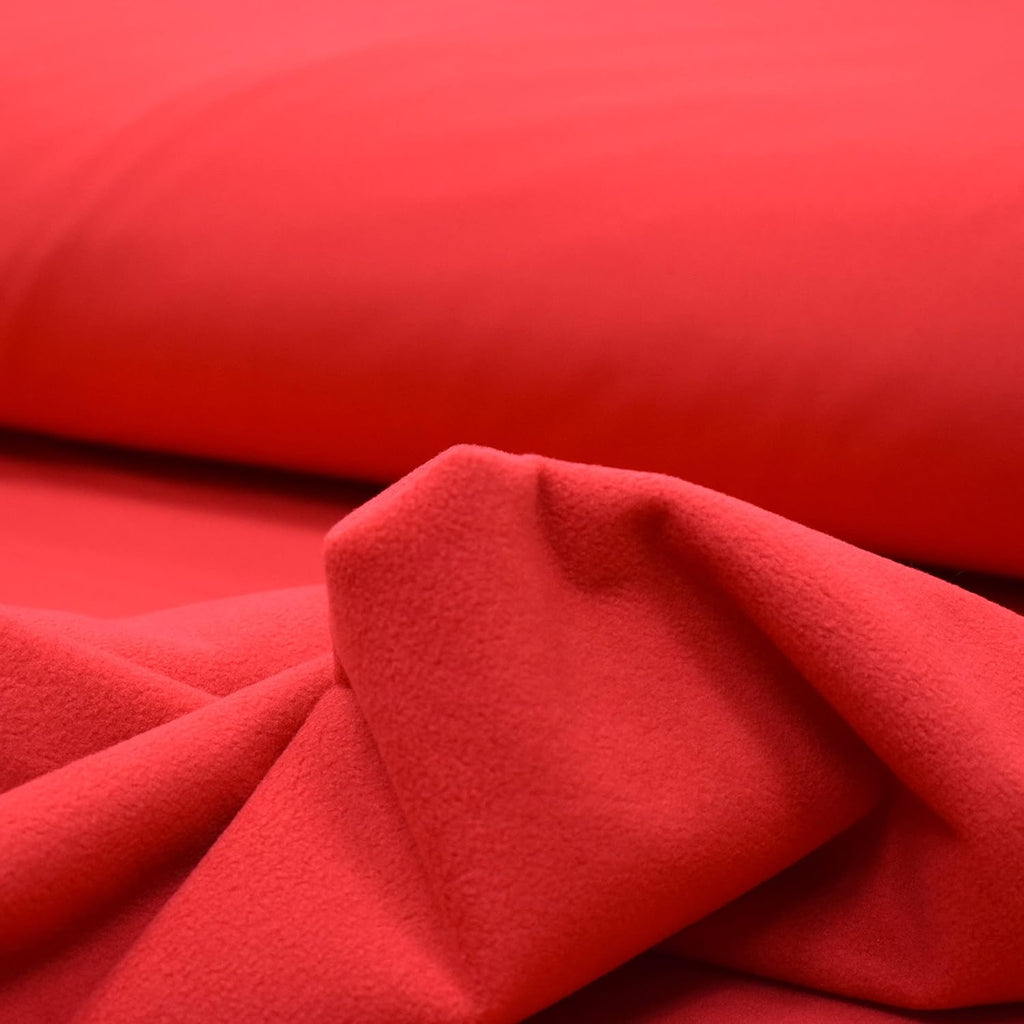 MAGAM-Stoffe Jori Softshell Stoff Kleidung Kinder Oeko-Tex Meterware 50cm (07. Rot)