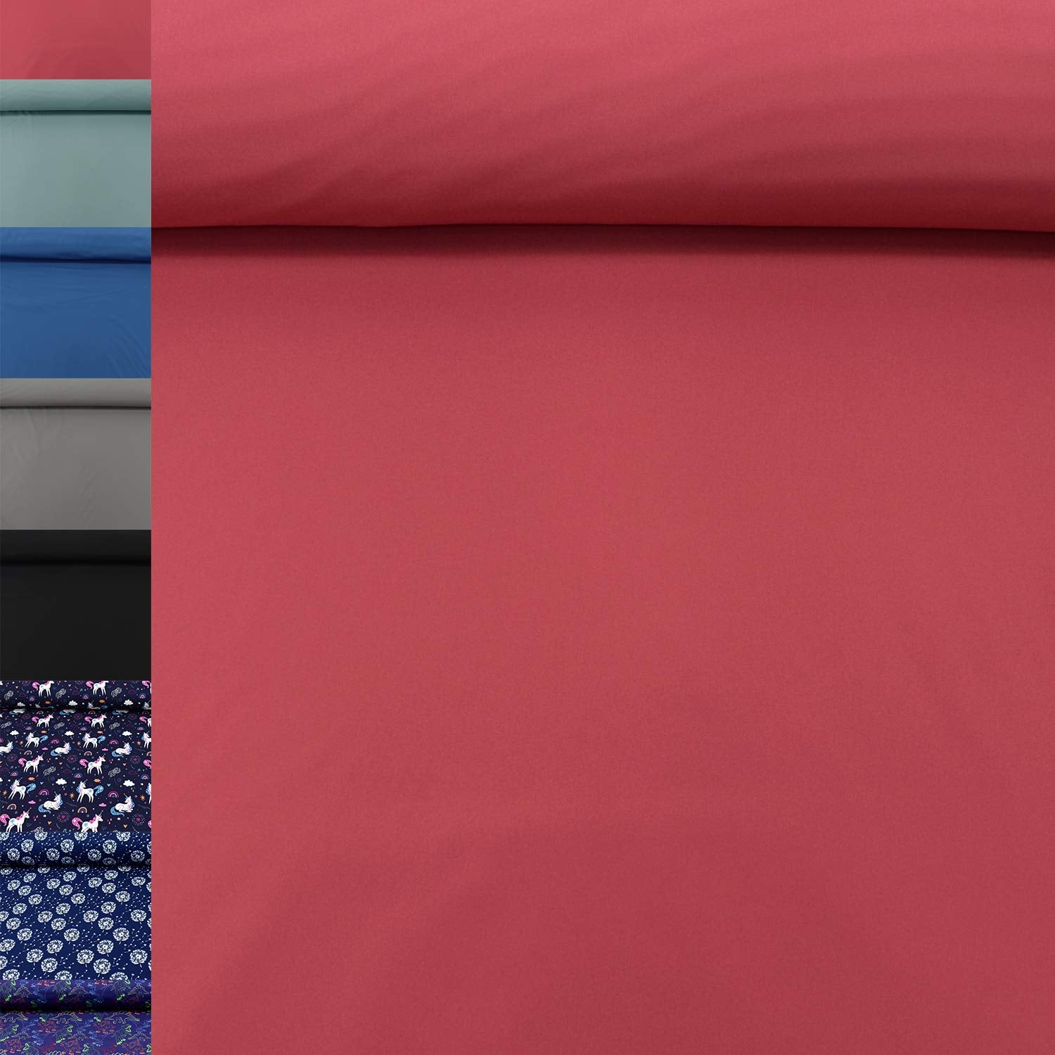 MAGAM-Stoffe Jori Softshell Stoff Kleidung Kinder Oeko-Tex Meterware 50cm (07. Rot)