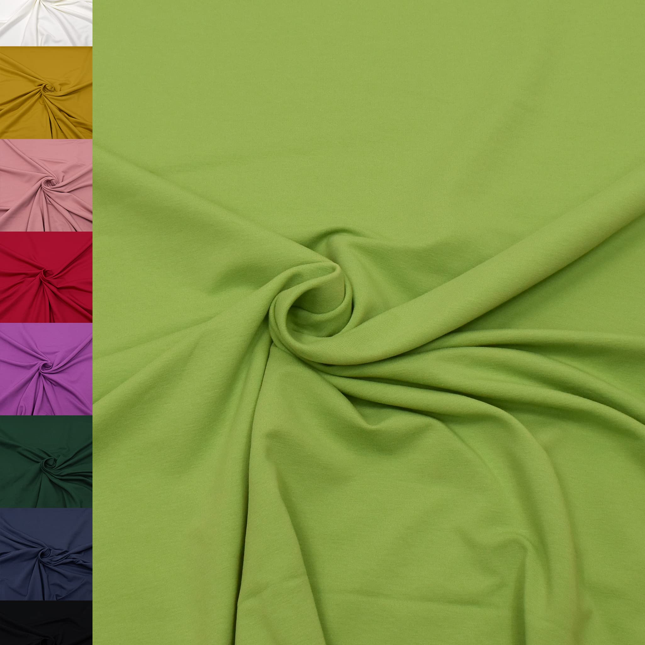 MAGAM-Stoffe Elias Sweatstoff uni innen angeraut und weich Meterware ab 50cm (02. Natur)