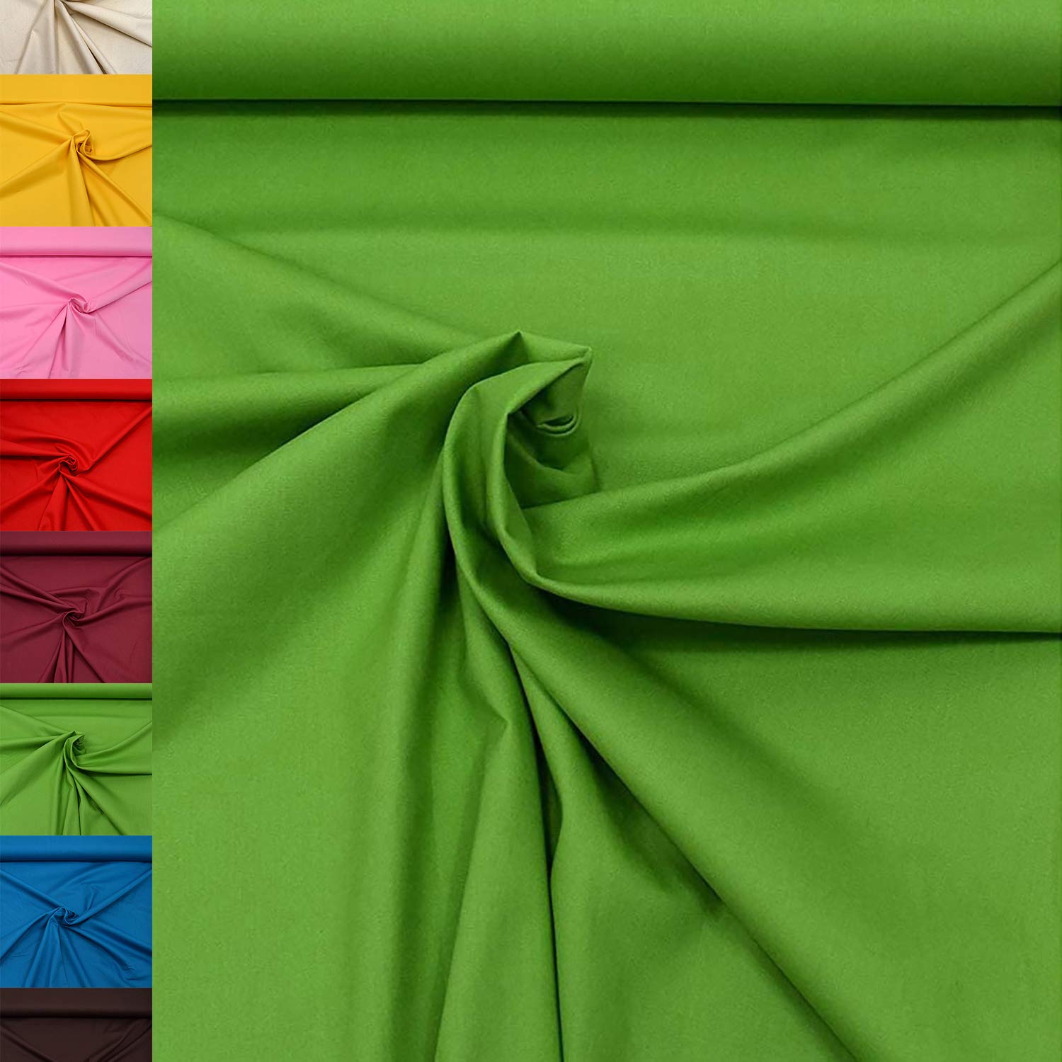 MAGAM-Stoffe Sophie Baumwollstoff Uni 100% Baumwolle Oeko-Tex Meterware 50cm (11. Rosenholz)