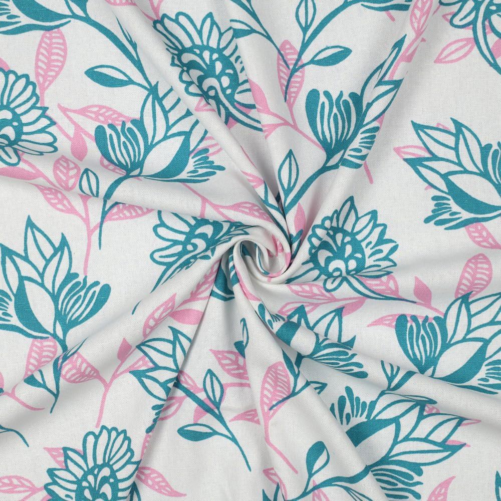 MAGAM-Stoffe Emilia Mode Stoff aus Holland Leinen Viskose Meterware ab 50cm (Rosa)