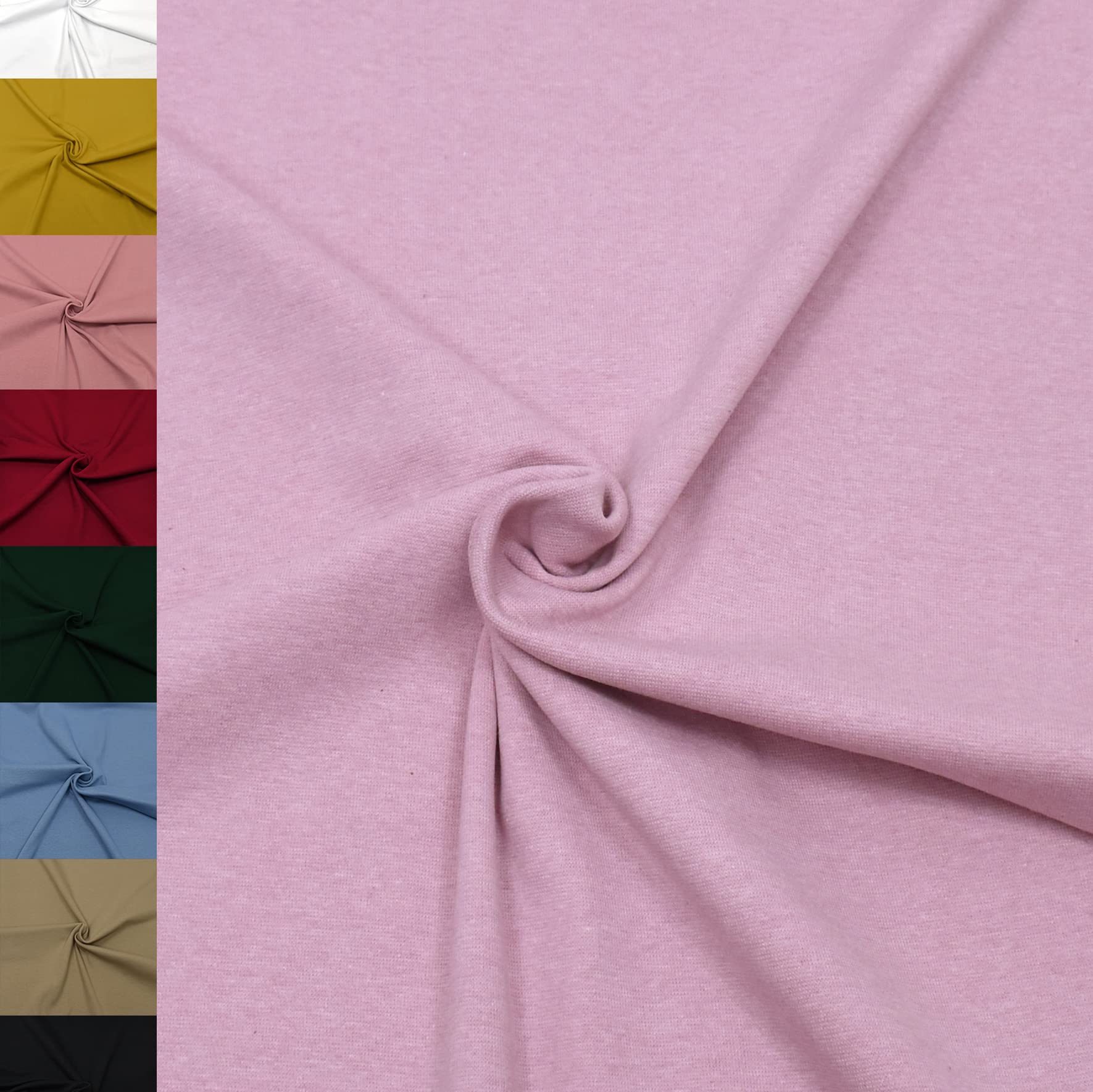 MAGAM-Stoffe Noah Bündchenstoff Feinstrick uni Oeko-Tex Meterware 50cm (18. Aqua türkis)