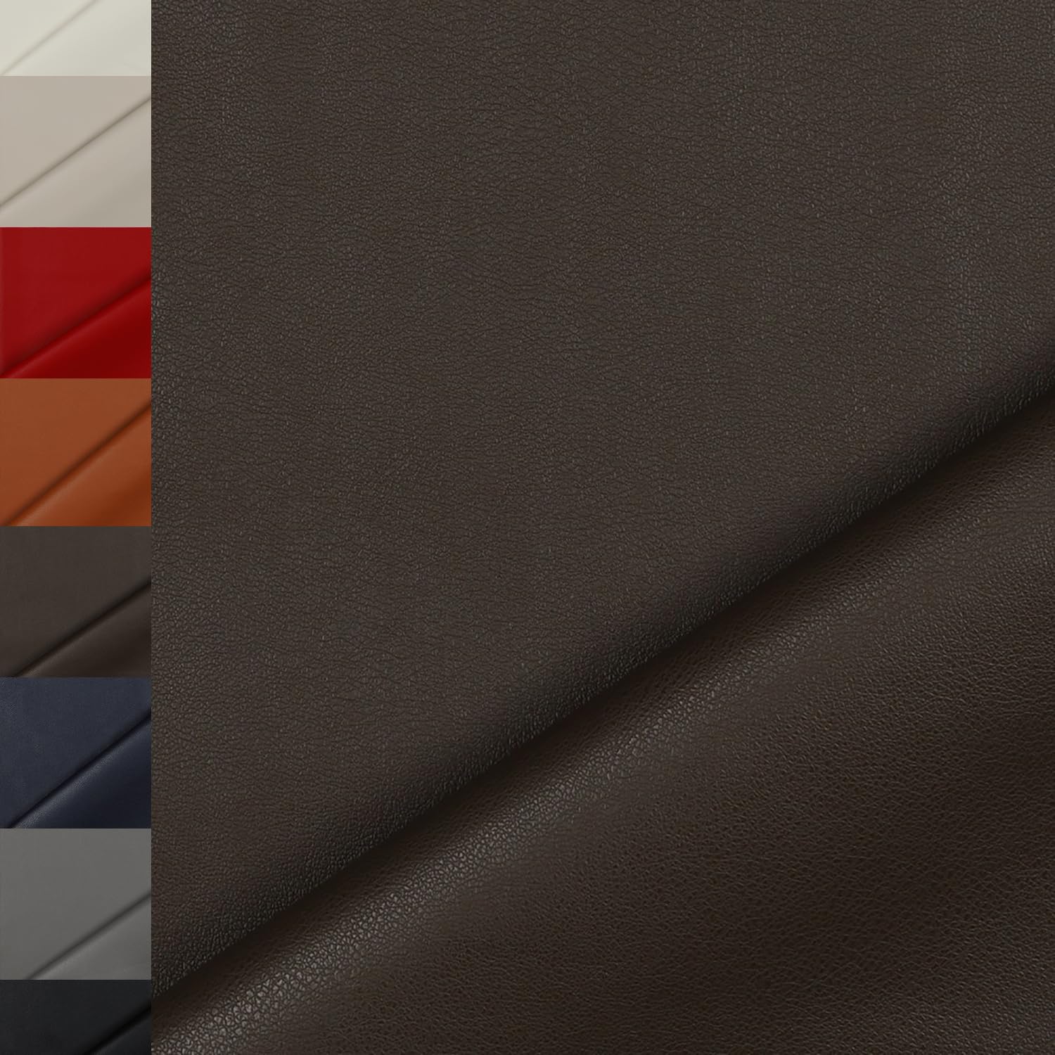 MAGAM-Stoffe Anton Kunstleder Polsterstoff Kleidung Taschen Meterware ab 50cm (Natur)