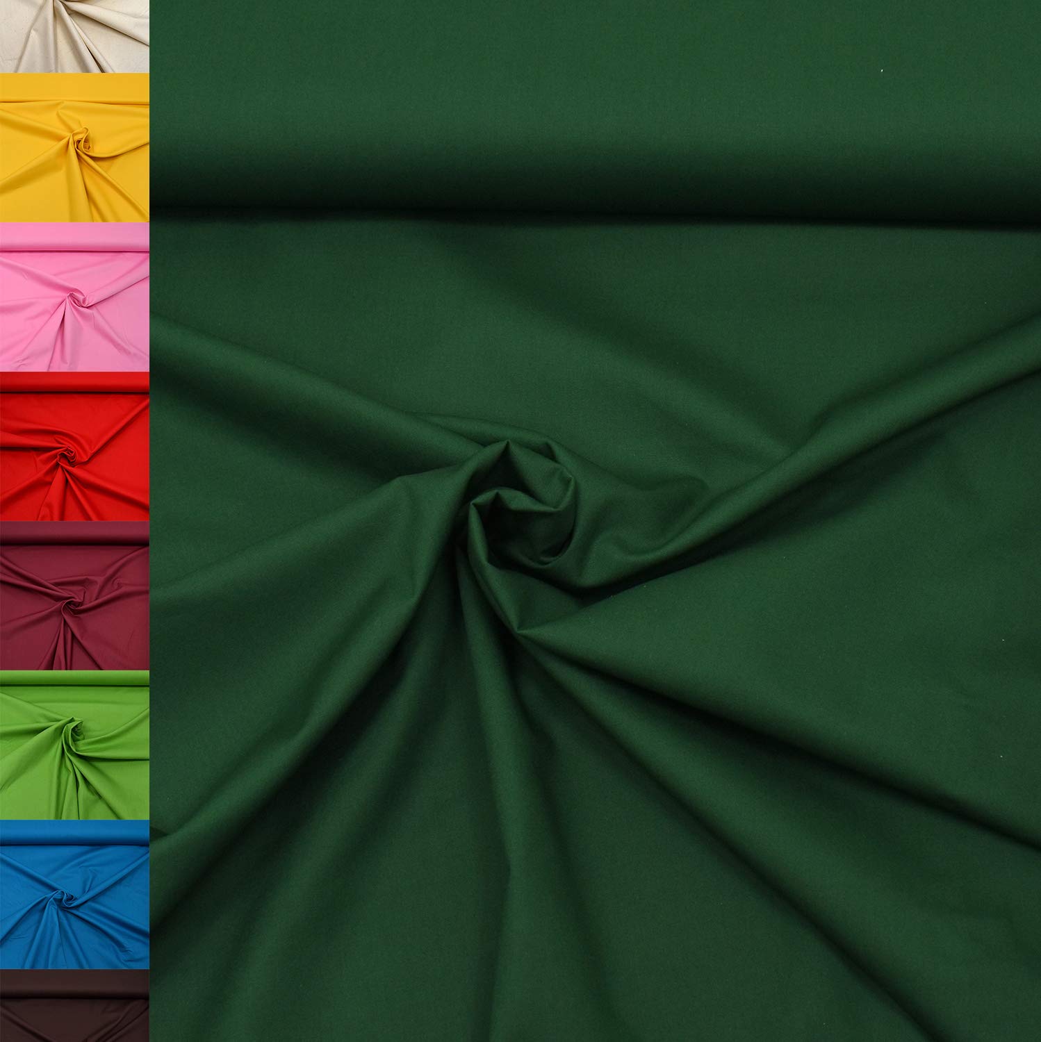 MAGAM-Stoffe Sophie Baumwollstoff Uni 100% Baumwolle Oeko-Tex Meterware 50cm (11. Rosenholz)