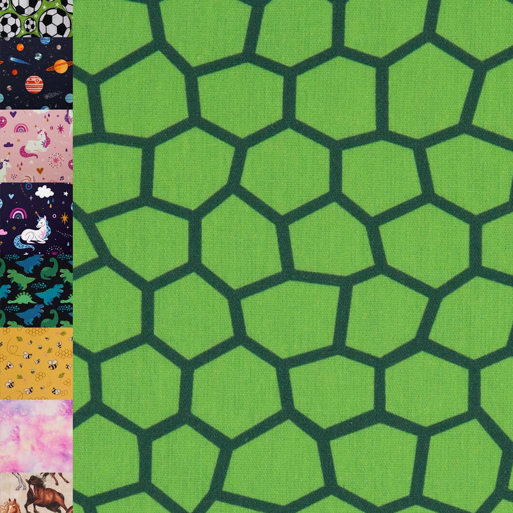 MAGAM-Stoffe Niklas Kinder Baumwollstoff ÖKO-TEX Meterware ab 50cm (Bienen gelb)