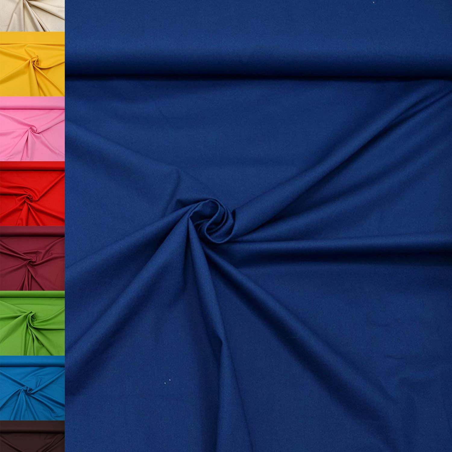 MAGAM-Stoffe Sophie Baumwollstoff Uni 100% Baumwolle Oeko-Tex Meterware 50cm (11. Rosenholz)