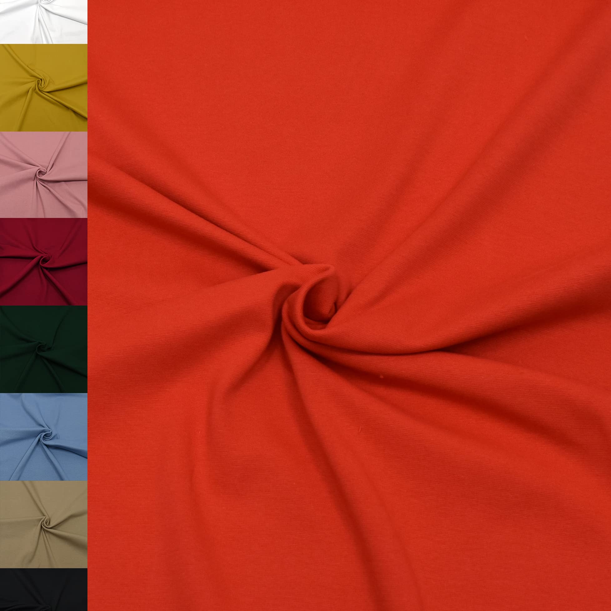 MAGAM-Stoffe Noah Bündchenstoff Feinstrick uni Oeko-Tex Meterware 50cm (18. Aqua türkis)