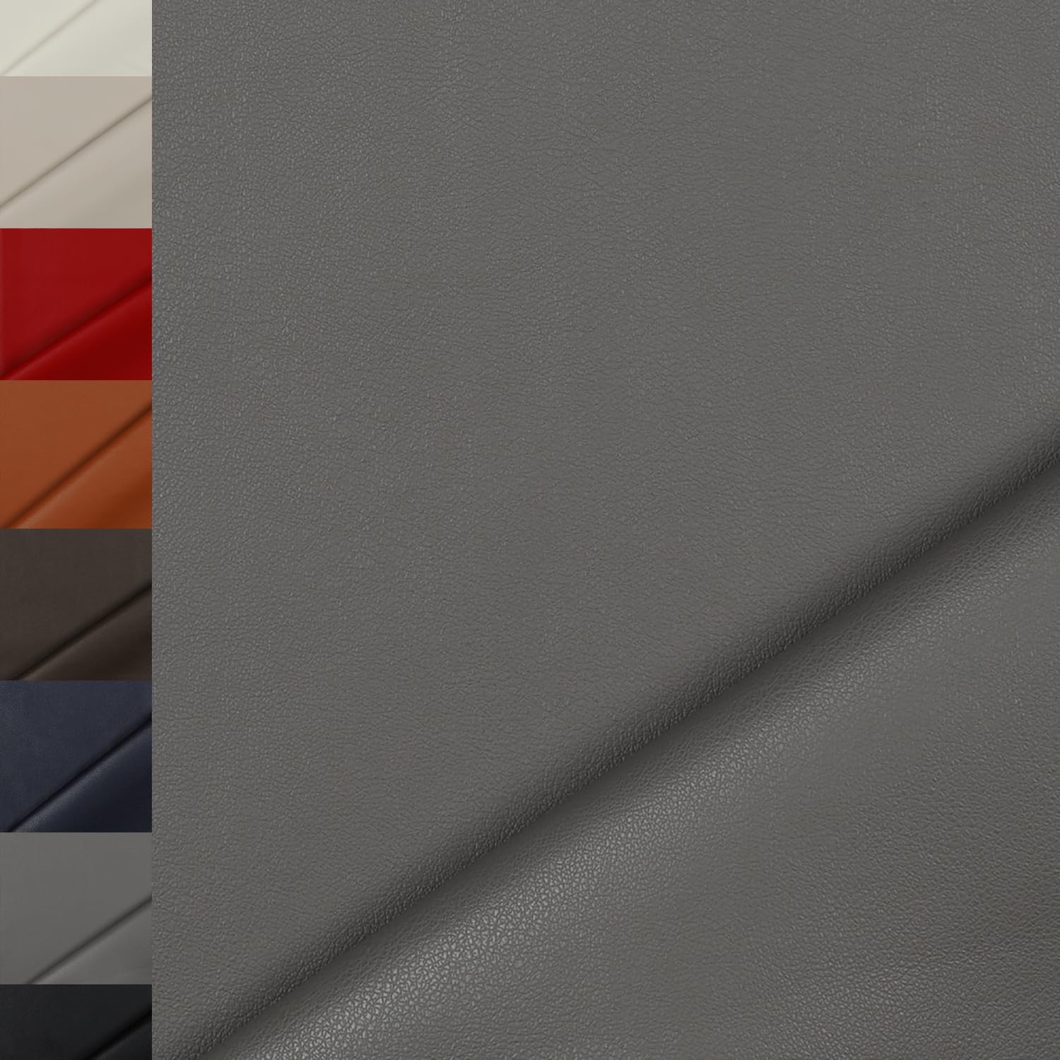 MAGAM-Stoffe Anton Kunstleder Polsterstoff Kleidung Taschen Meterware ab 50cm (Natur)