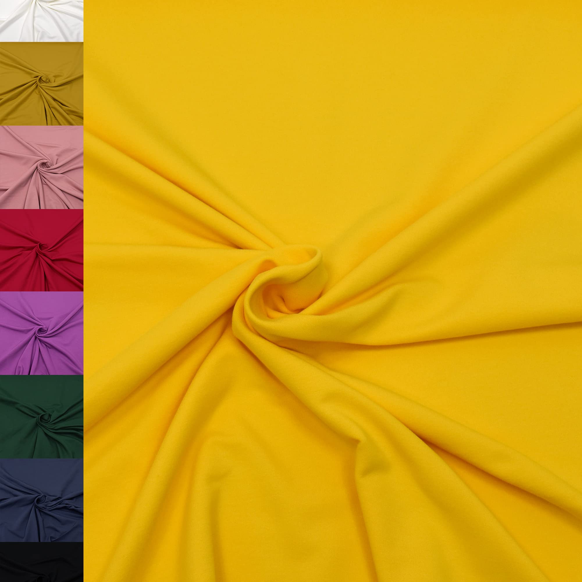 MAGAM-Stoffe Finn Jersey Stoff uni Oeko-Tex Meterware 50cm (29. Dunkelgrau)