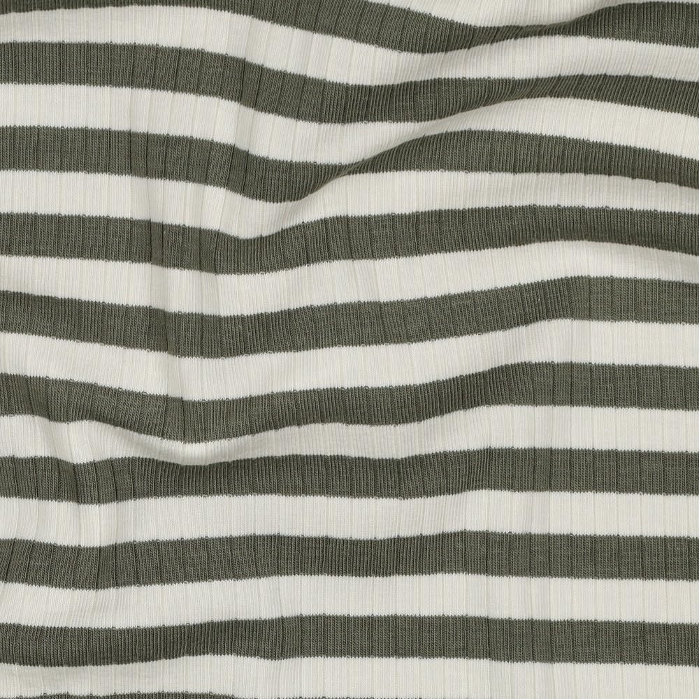 MAGAM-Stoffe Joe Rippen Streifen Jersey Mode Stoff Meterware 50cm (Dunkelblau)