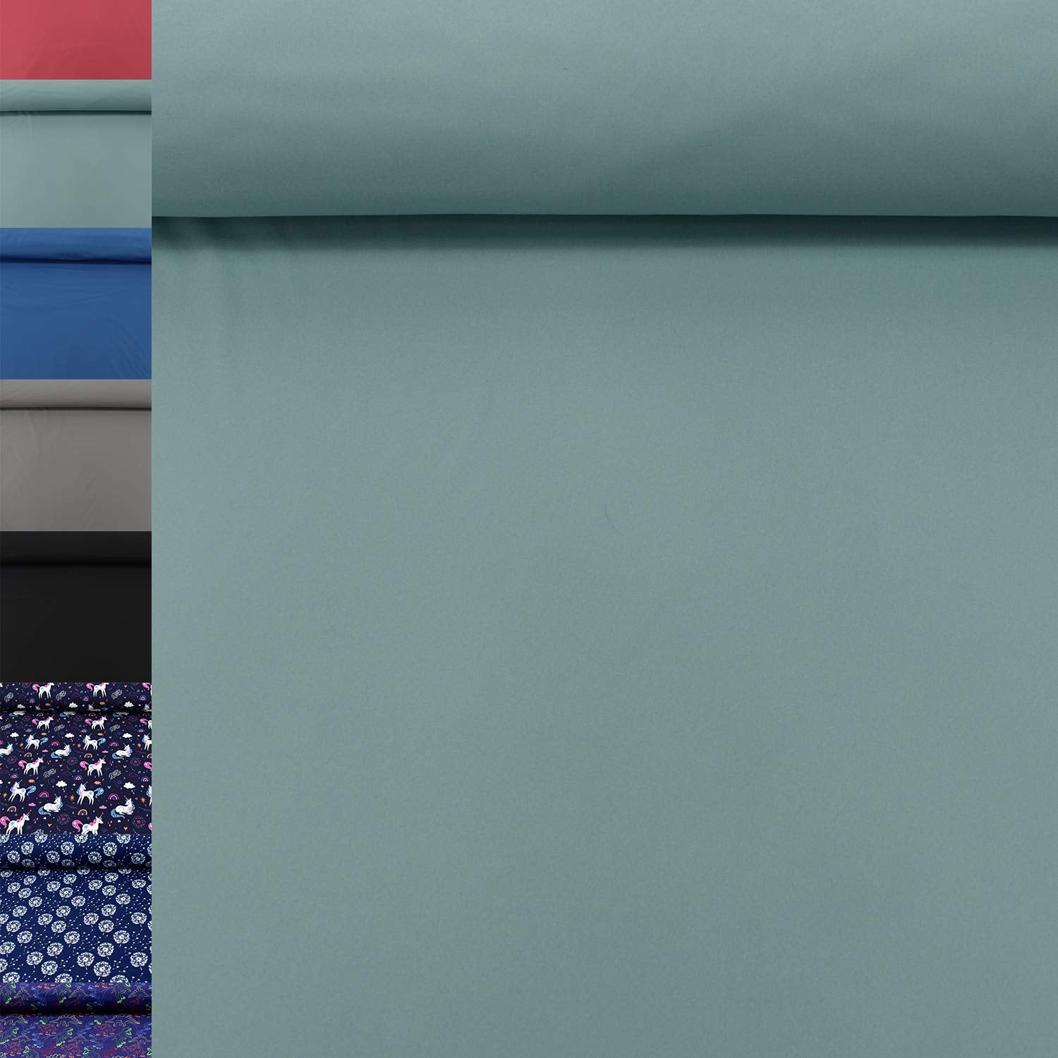 MAGAM-Stoffe Jori Softshell Stoff Kleidung Kinder Oeko-Tex Meterware 50cm (07. Rot)