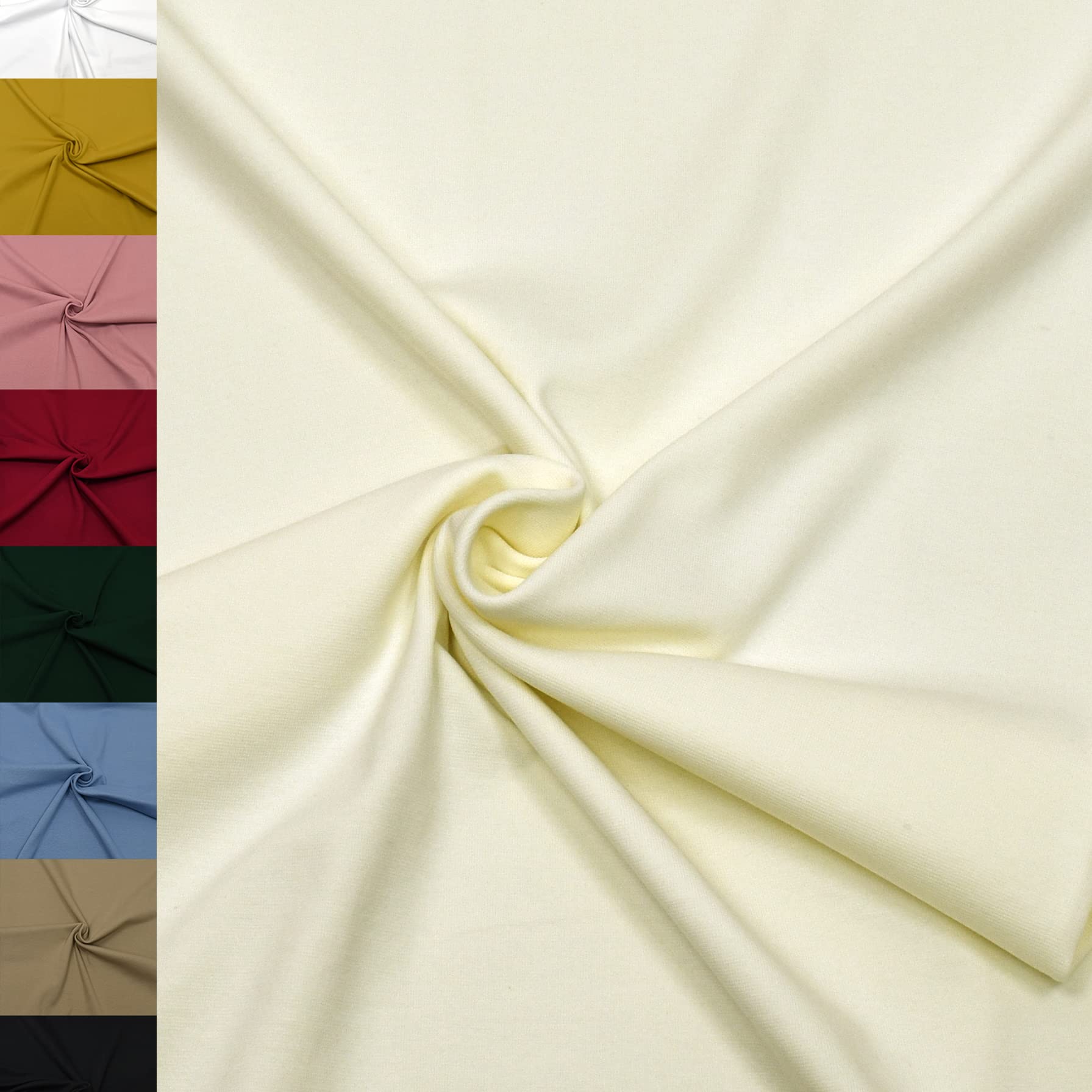 MAGAM-Stoffe Noah Bündchenstoff Feinstrick uni Oeko-Tex Meterware 50cm (18. Aqua türkis)