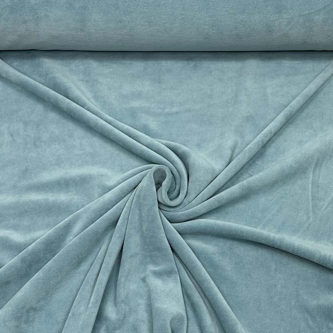 MAGAM-Stoffe Stella Nicki Stoff uni Oeko-Tex Meterware 50cm (32. Schwarz)